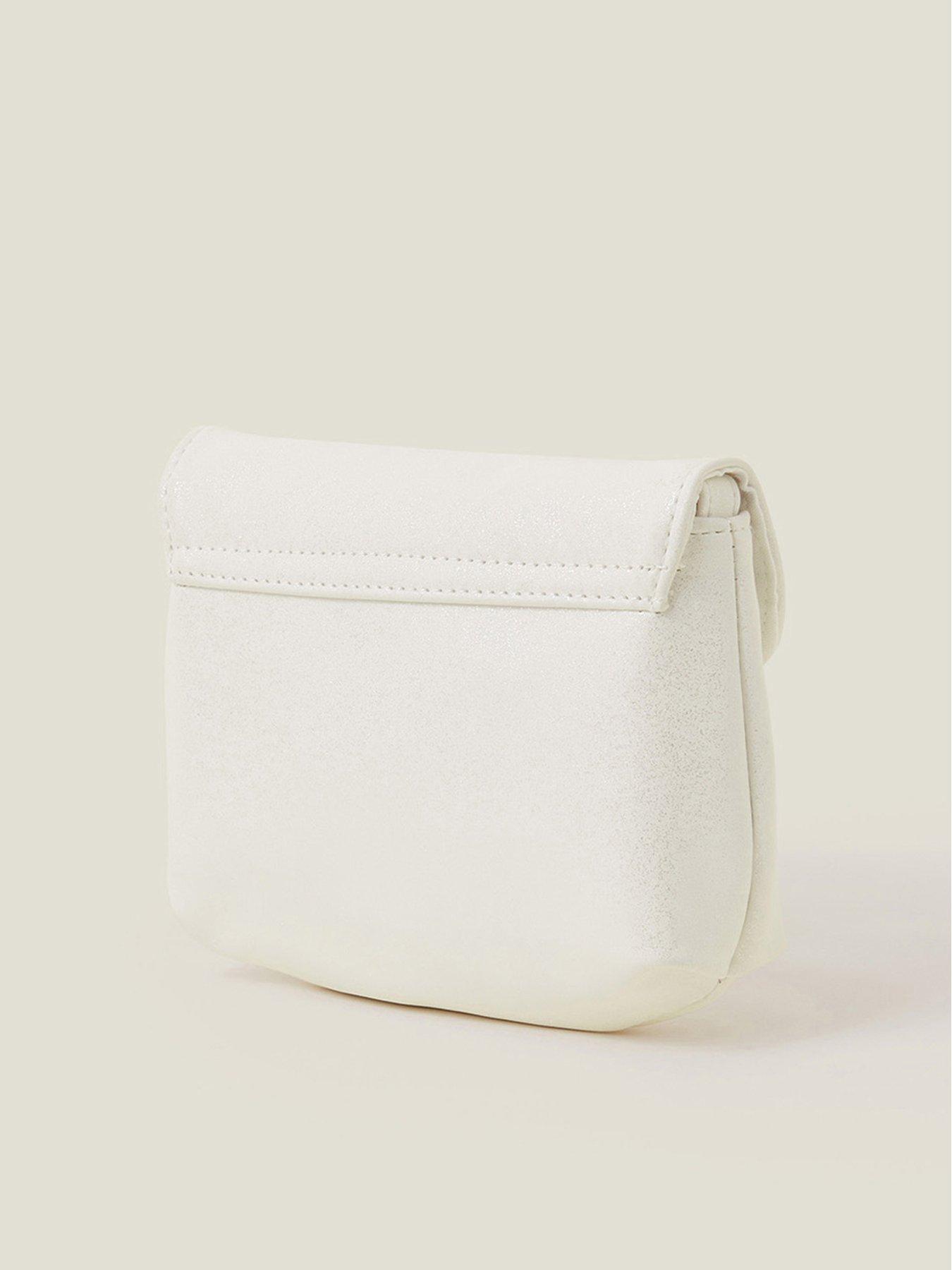  image of accessorize-girls-multi-flower-bag-light-cream