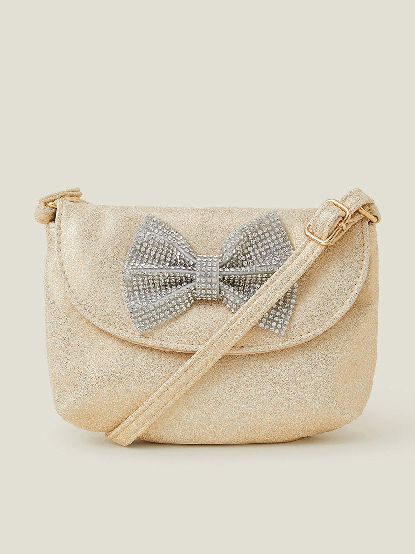 undefined Girls Gem Bow Bag - Gold