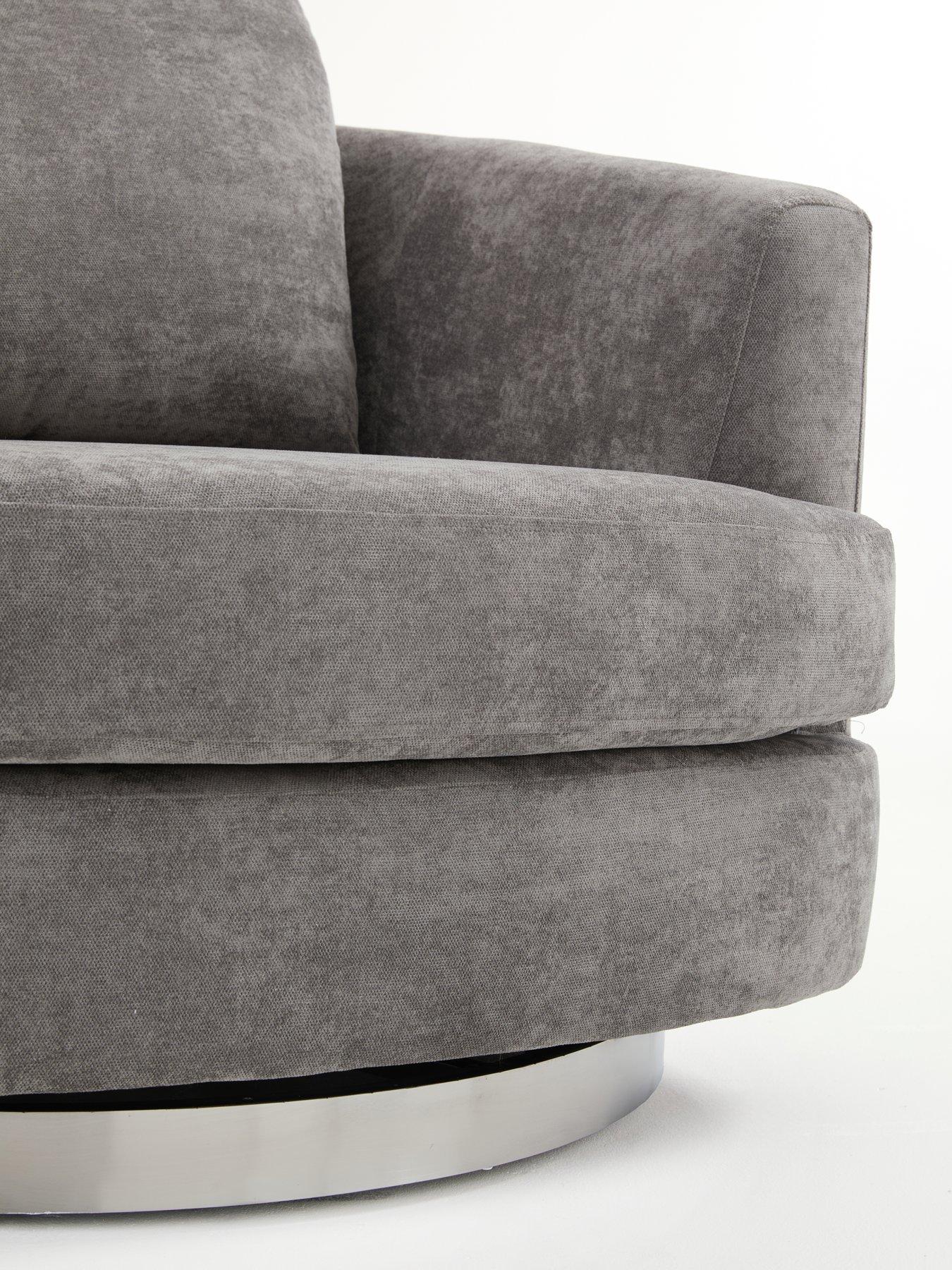 Image 4 of 7 of Very Home Devine Fabric Swivel Chair