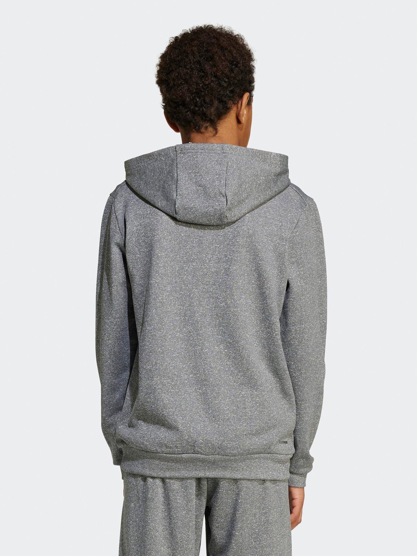 Image 2 of 5 of adidas Boys Junior Training Game &amp; Go Hoodie - Grey