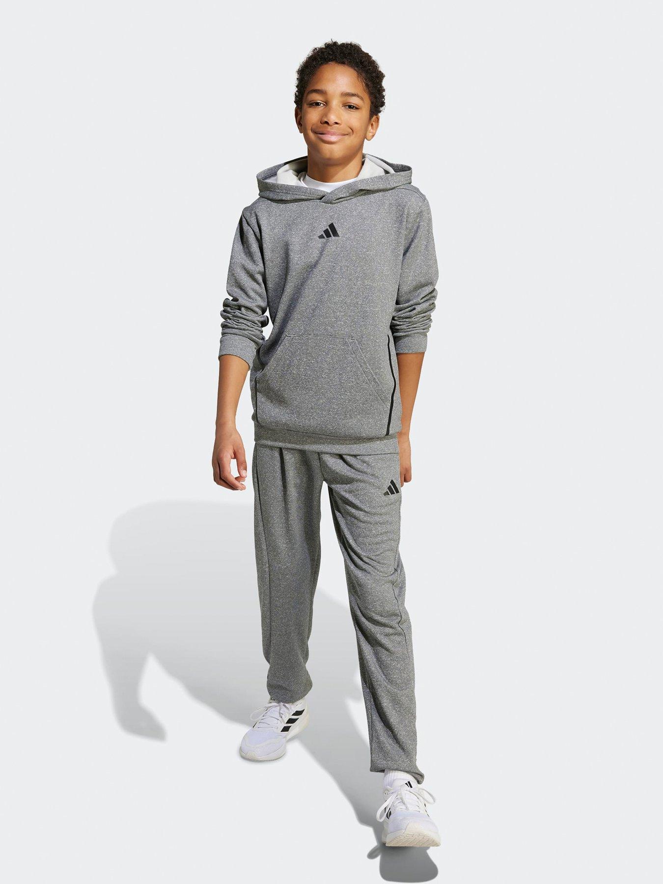 Image 3 of 5 of adidas Boys Junior Training Game &amp; Go Hoodie - Grey
