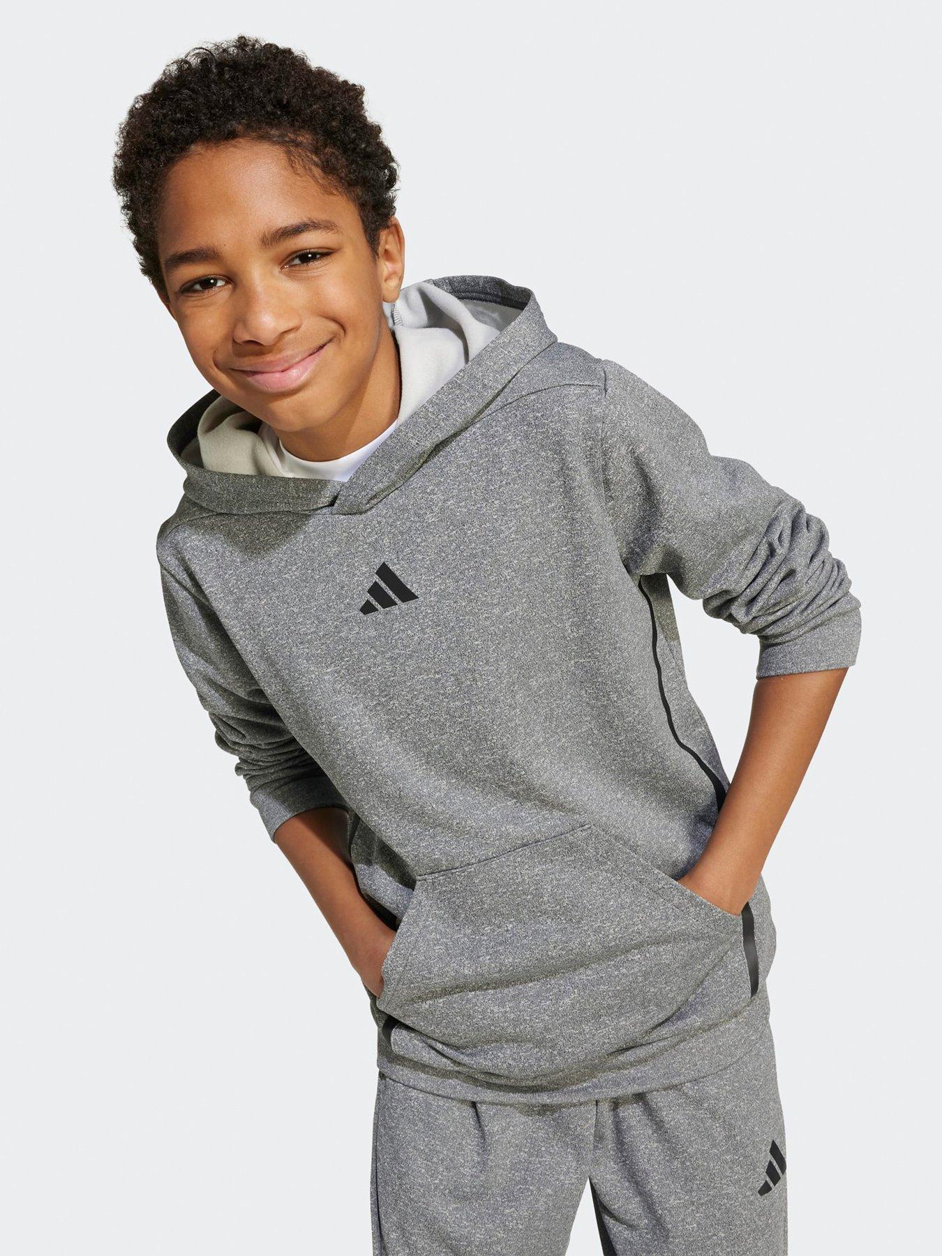 Image 5 of 5 of adidas Boys Junior Training Game &amp; Go Hoodie - Grey