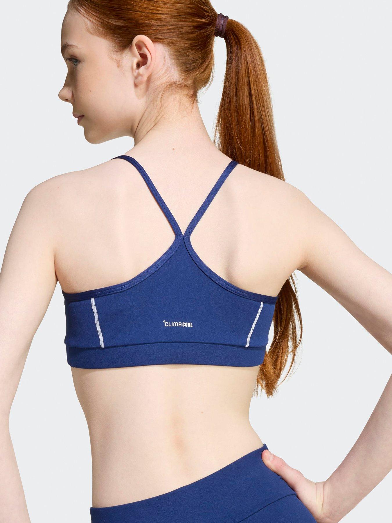 Image 5 of 5 of adidas Girls Junior Training Collegiate Sports Bra - Blue