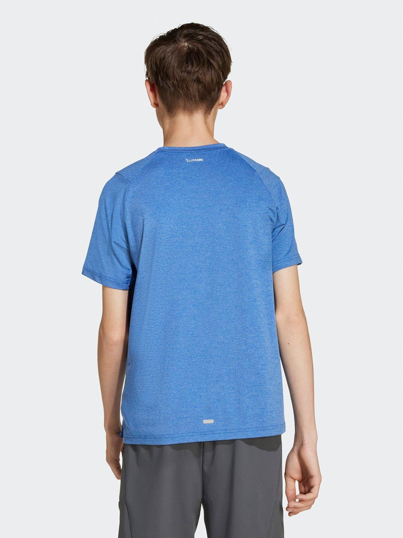 Image 2 of 5 of adidas Boys Junior Training T-Shirt - Blue
