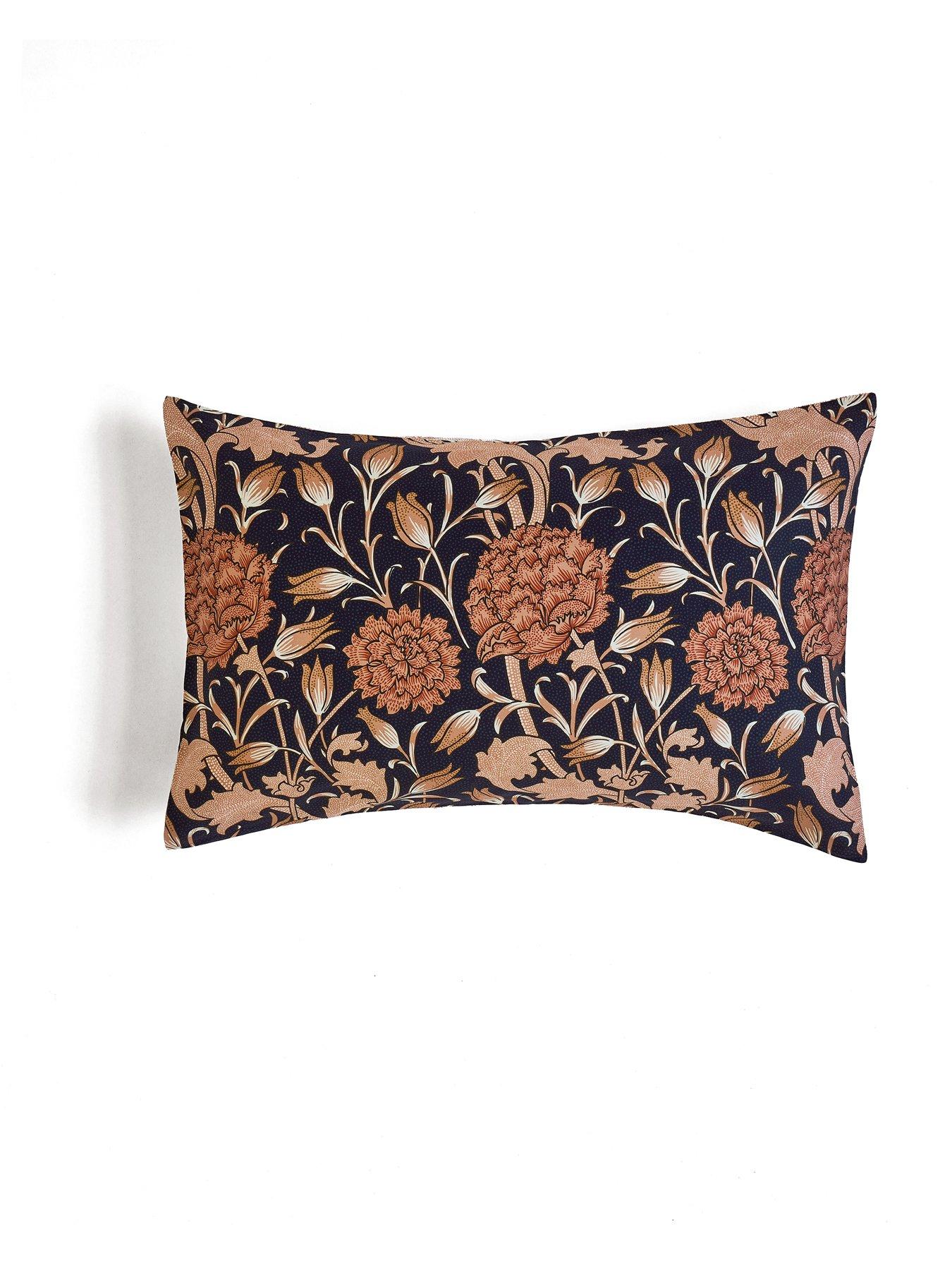  image of william-morris-at-home-wild-tulip-100-cotton-sateen-duvet-cover-set