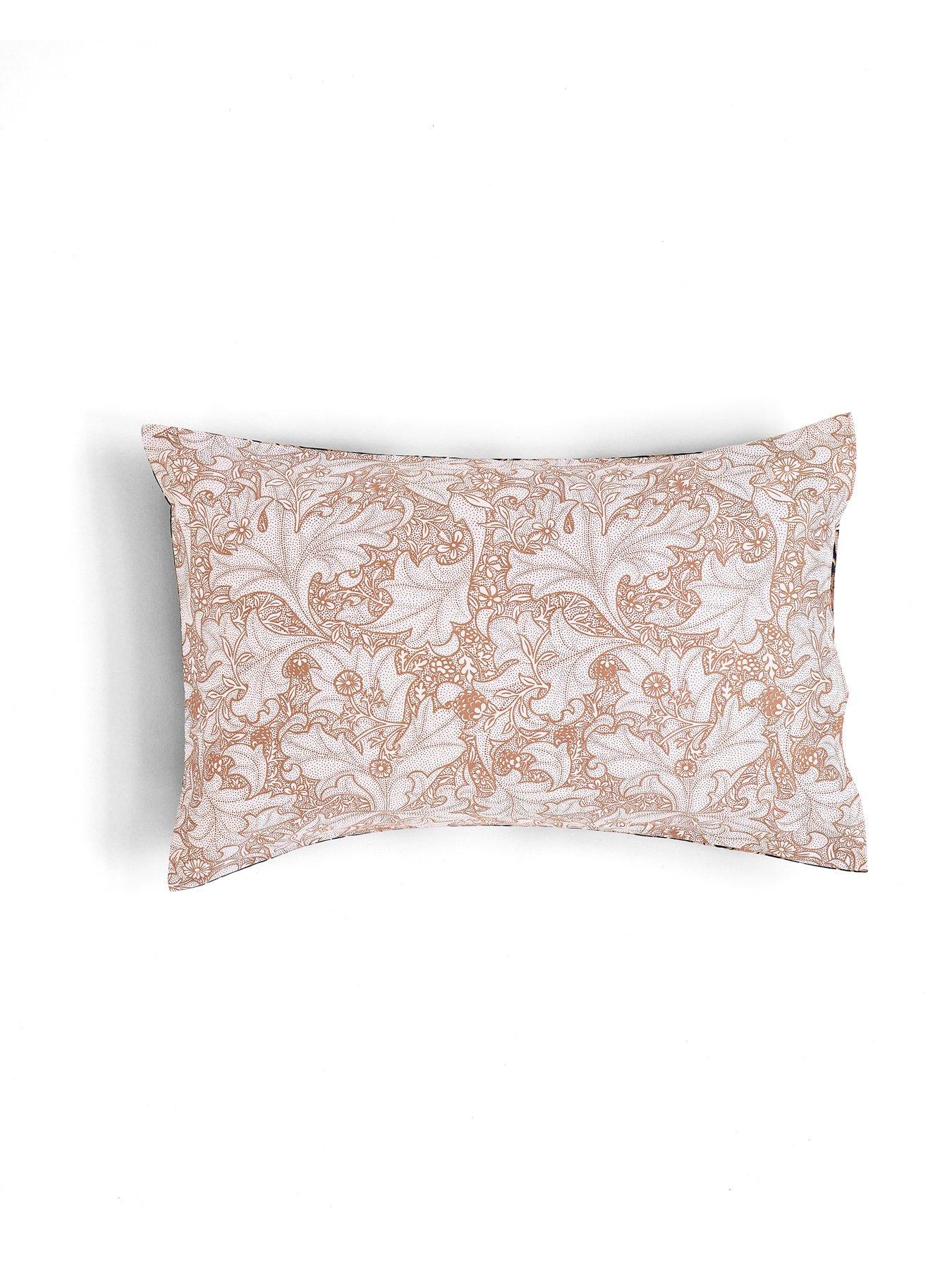 image of william-morris-at-home-wild-tulip-100-cotton-sateen-duvet-cover-set
