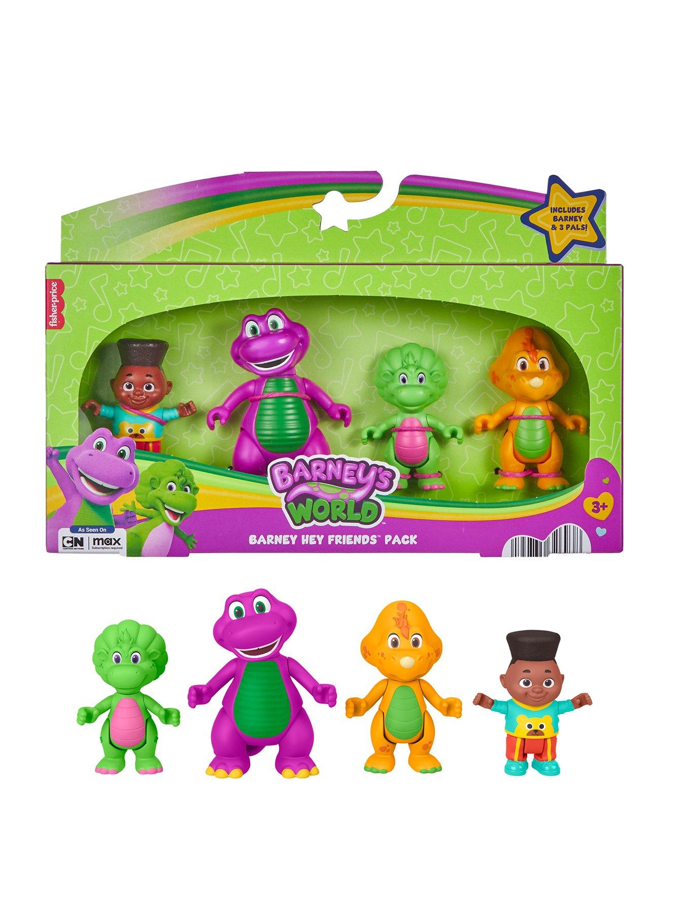 Barney Fisher-Price Barney's World Barney Hey Friends Pack with 4 Figures