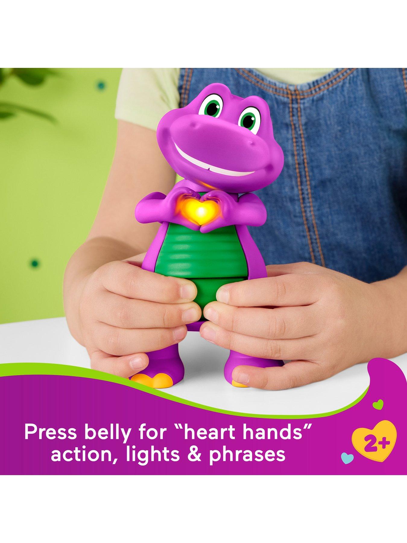  image of barney-fisher-price-barneys-world-heart-hands-barney-toy-figure-with-music-amp-lights-for-kids