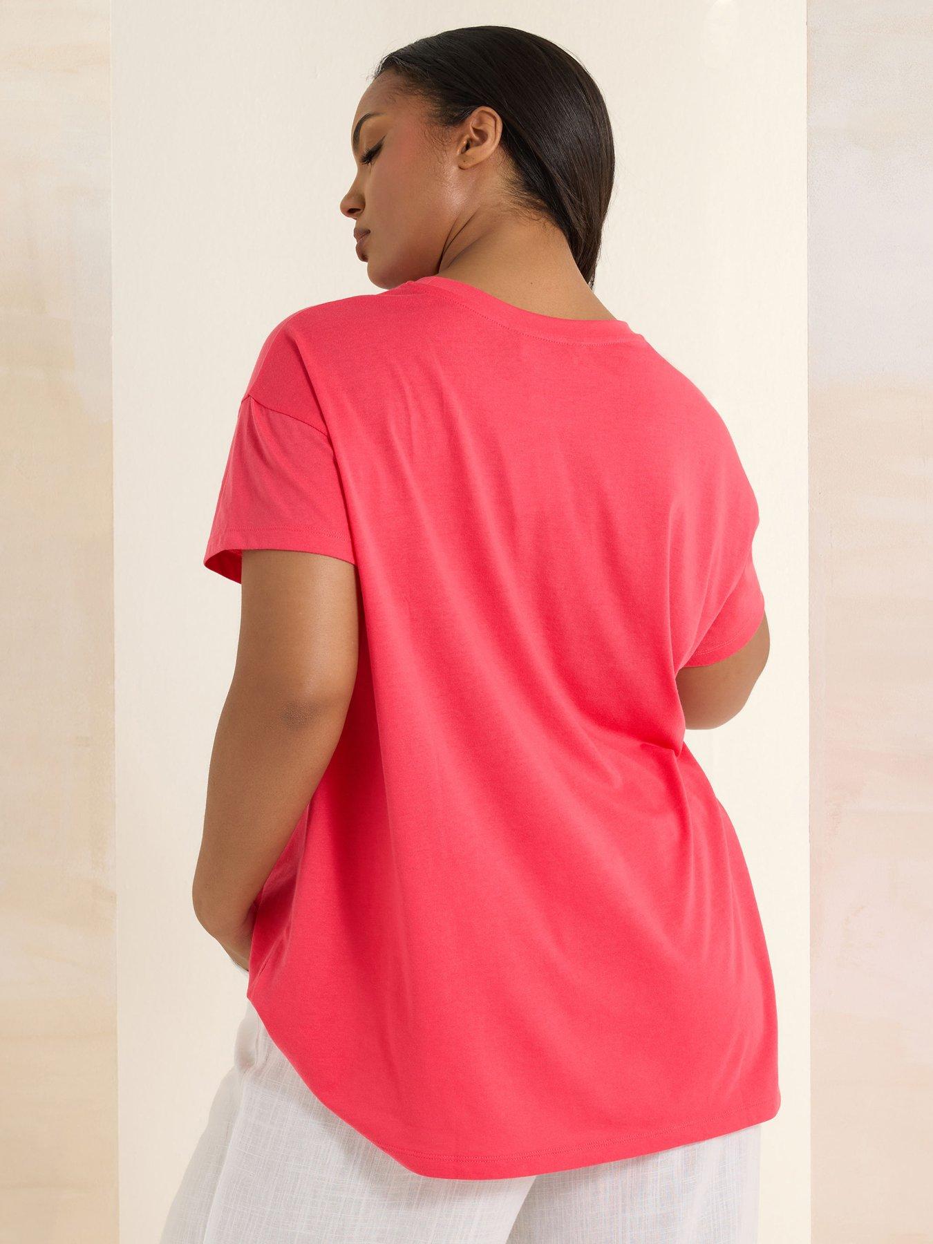  image of yours-curve-daisy-placement-t-shirt