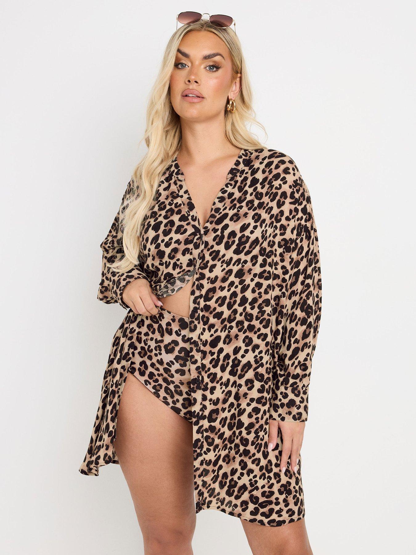 undefined Curve Animal Stand Collar Beach Shirt
