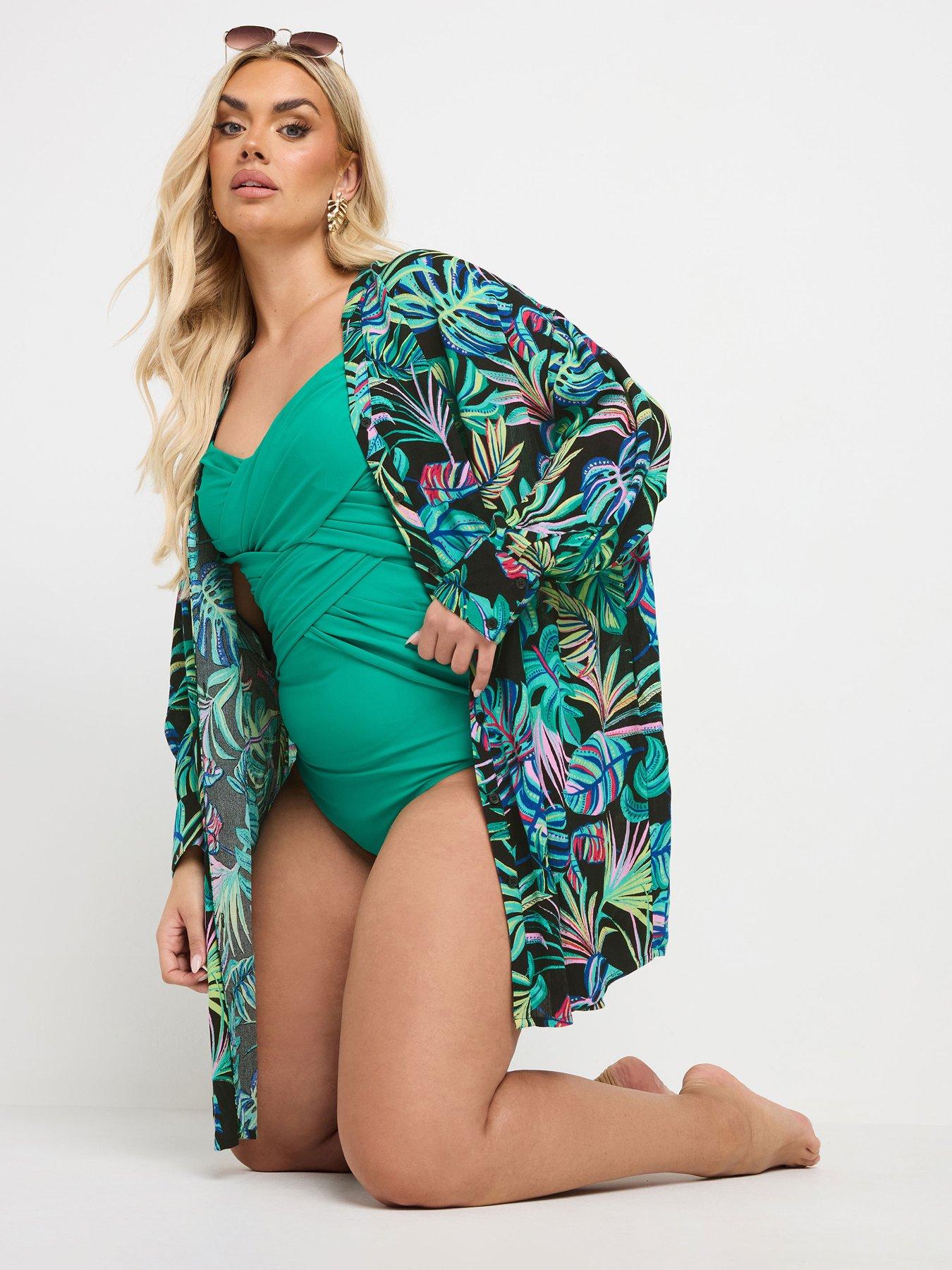  image of yours-curve-tribal-leaf-beach-shirt