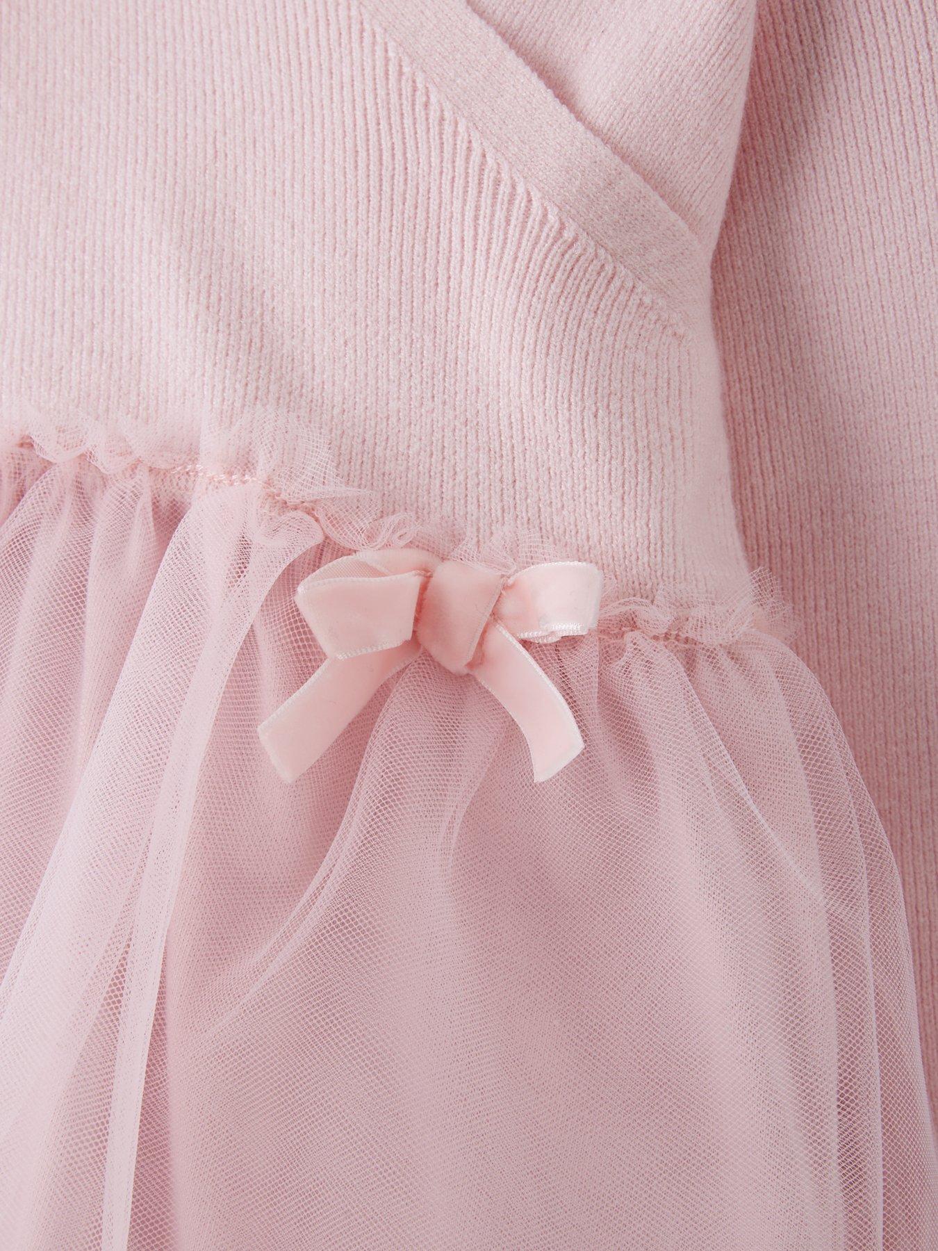 Image 3 of 4 of The Very Collection Baby Girl Wrap Tulle Dress - Pink