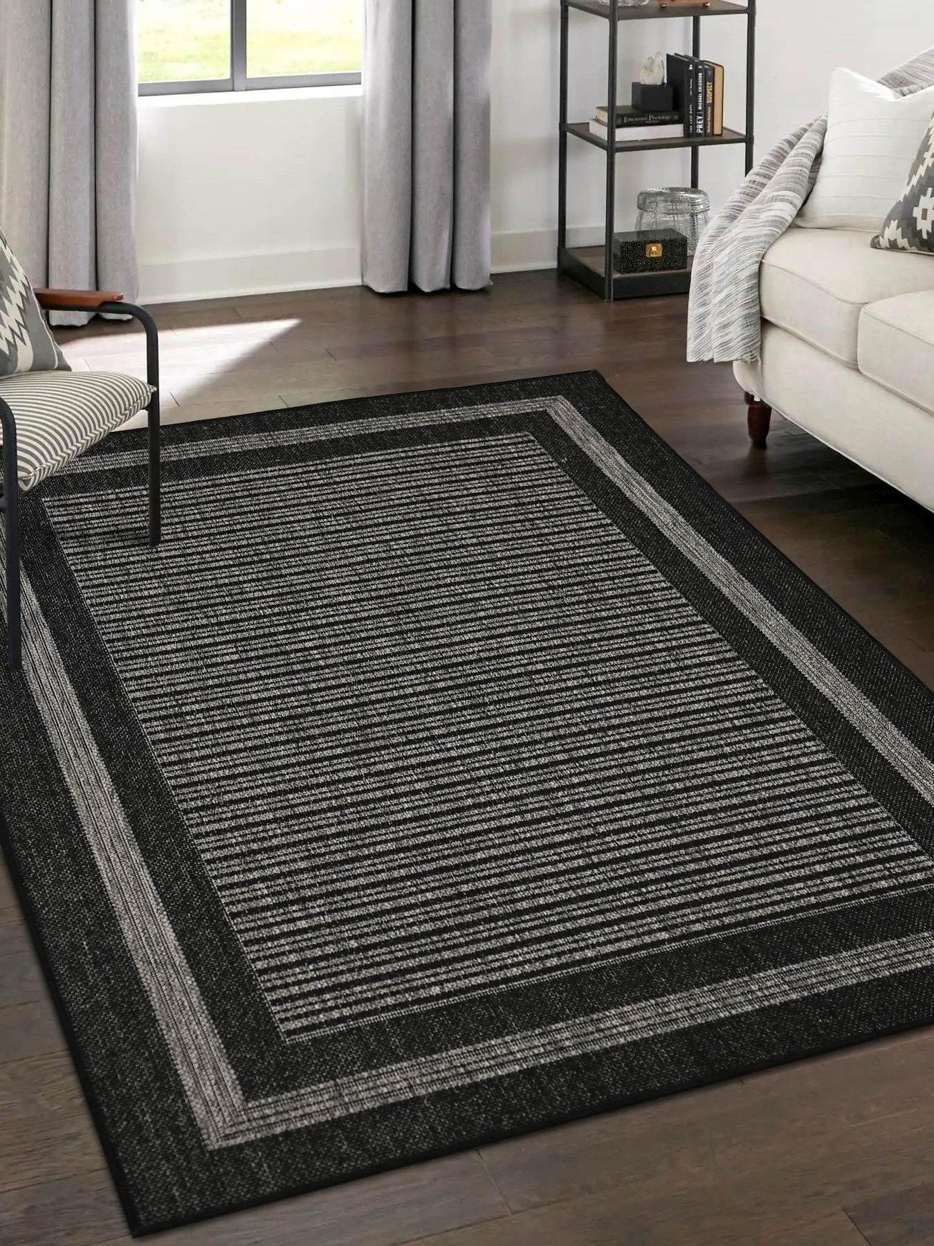 undefined Gel-Backed Border Rug