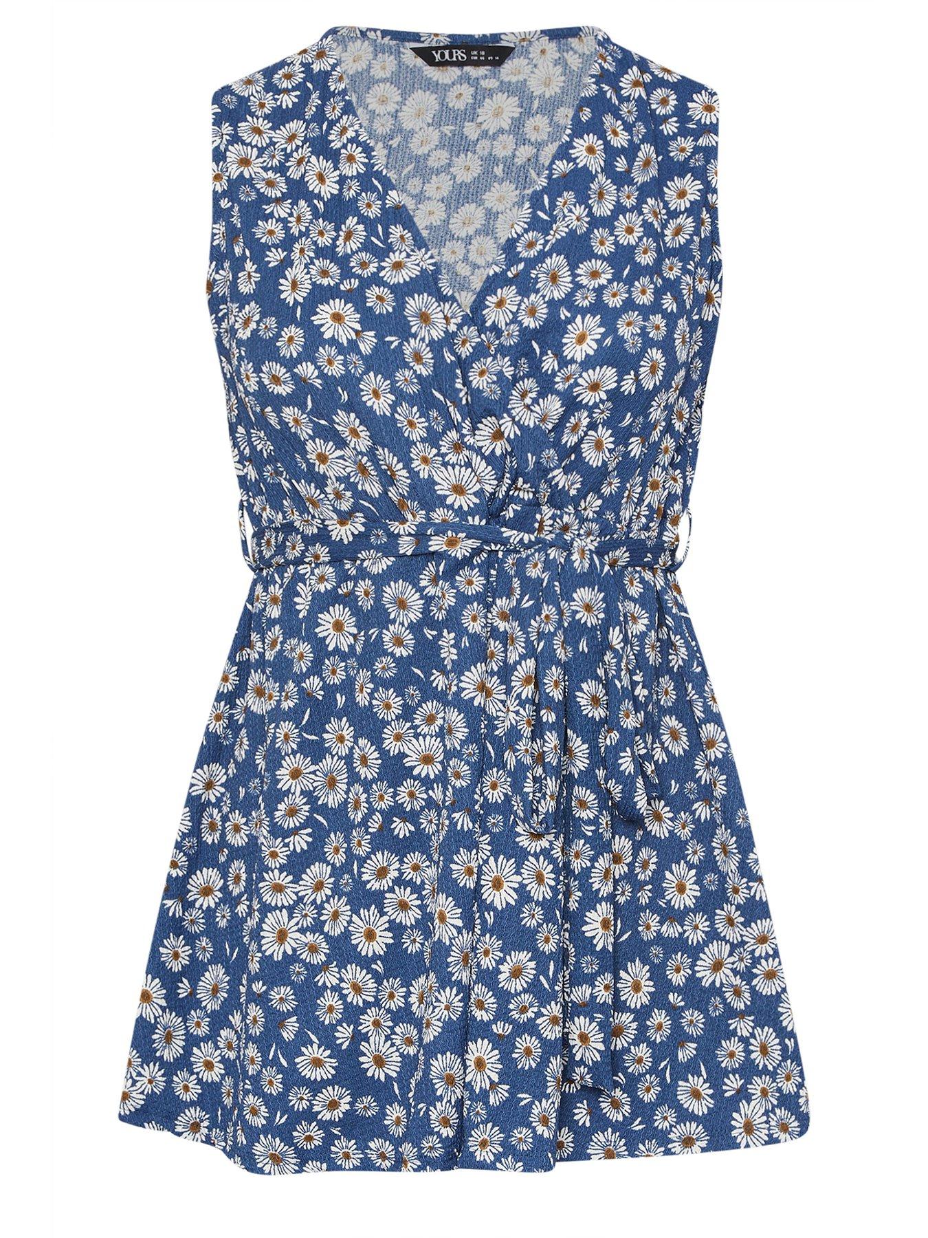  image of yours-curve-sleeveless-wrap-top-blue