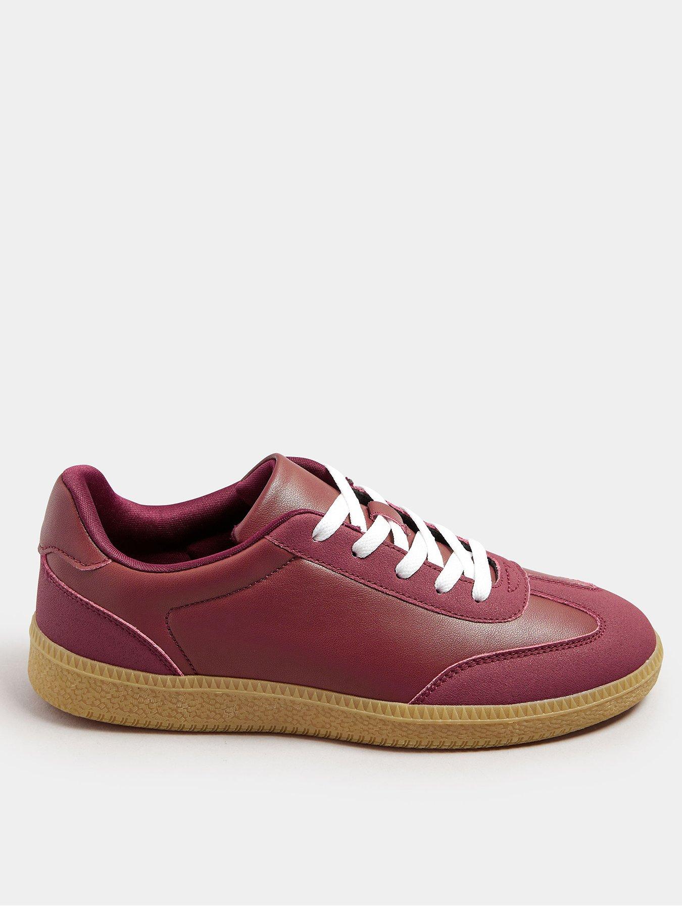 undefined Retro LTS Burgundy Red Retro Gum Sole Trainers