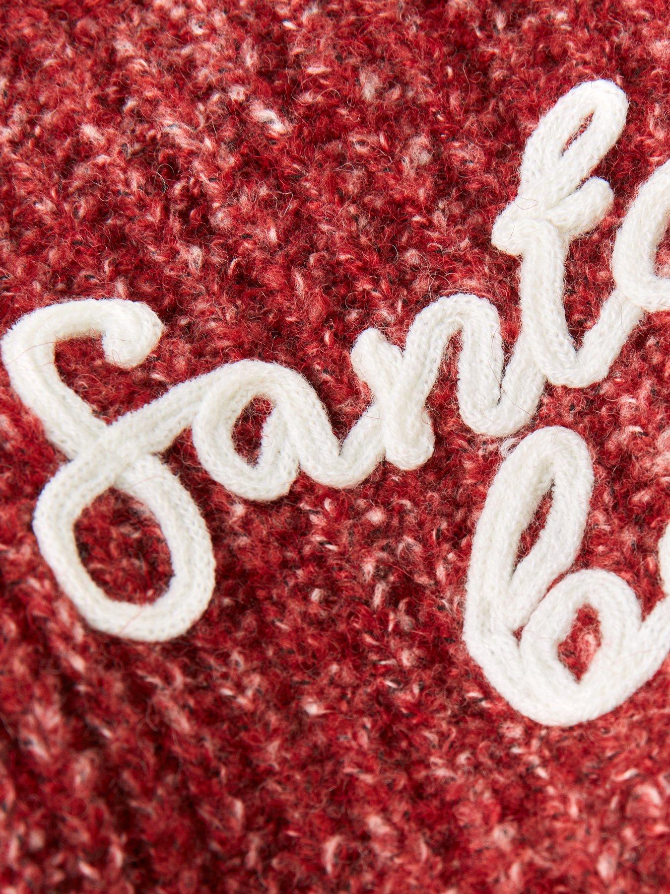 Image 5 of 5 of The Very Collection Santa Baby Knit Christmas Jumper - Red