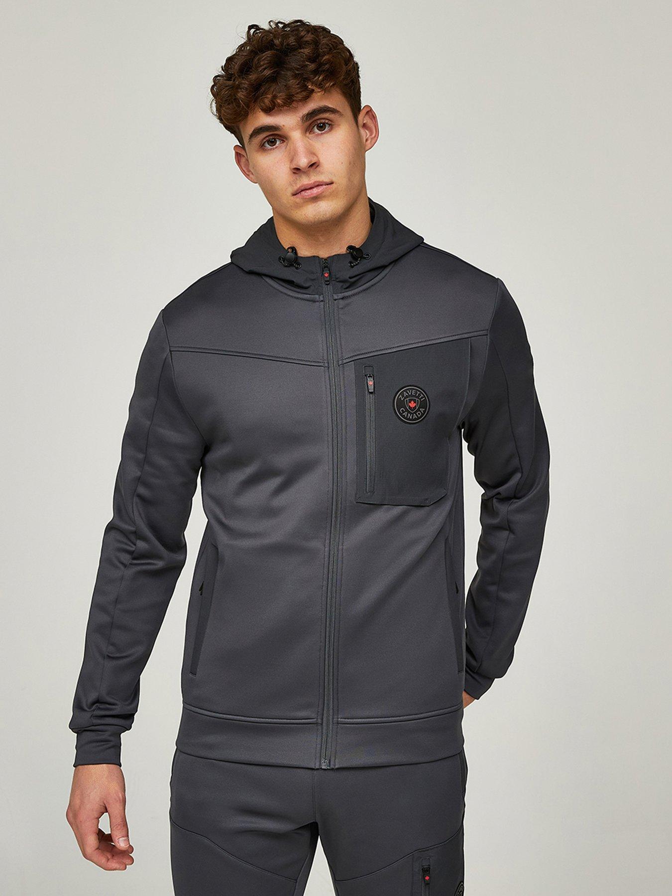 Zavetti Canada Zentio Windbreaker Jacket Grey Littlewoods