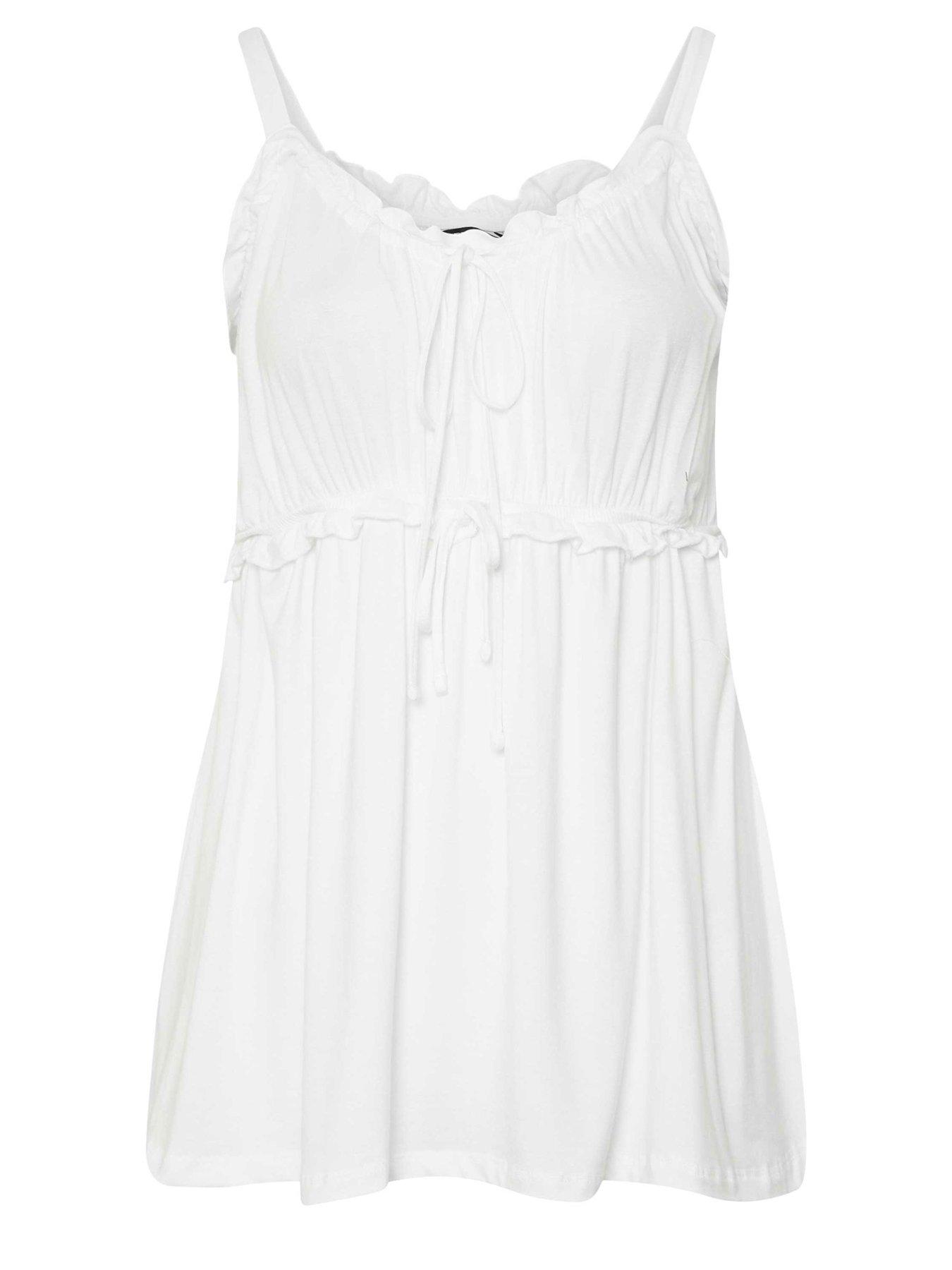  image of yours-curve-boho-cami-vest-top-white