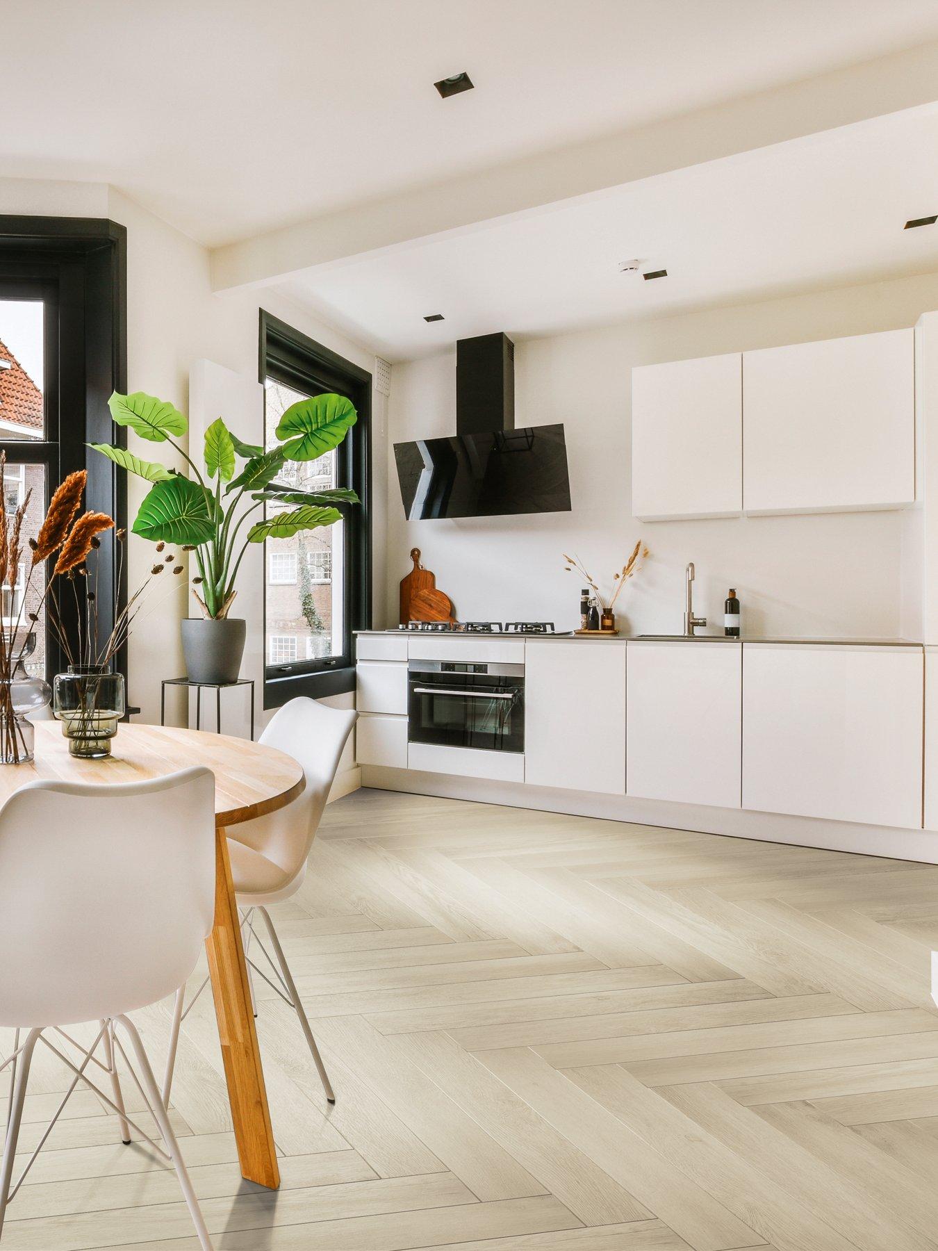 undefined Click Plus Herringbone White Oak