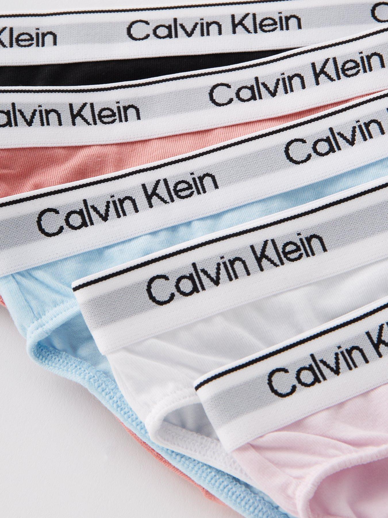 Image 4 of 4 of Calvin Klein Girls 5 Pack Bikini Briefs - Multi