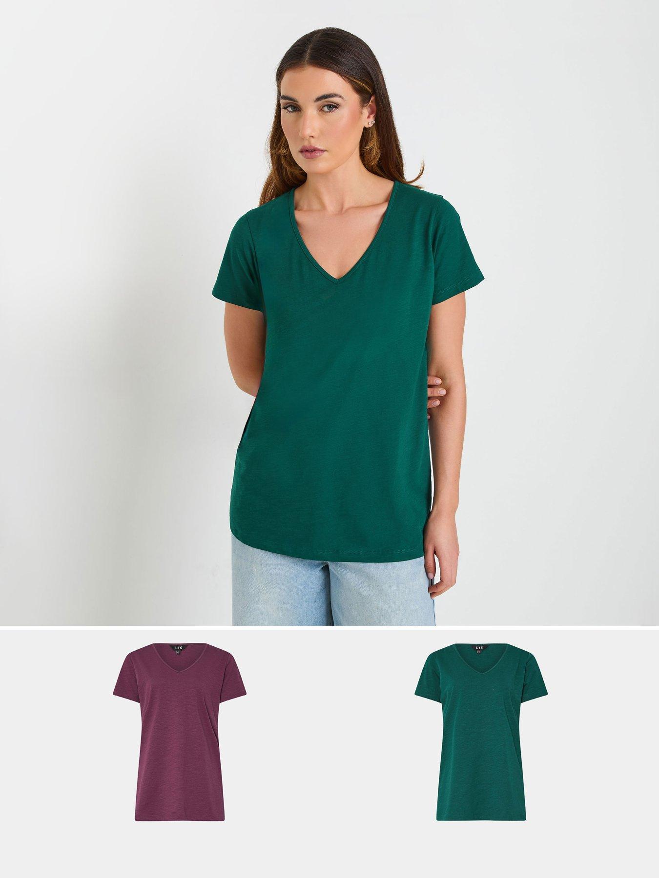 undefined Tall 2 Pack V-neck T-shirt