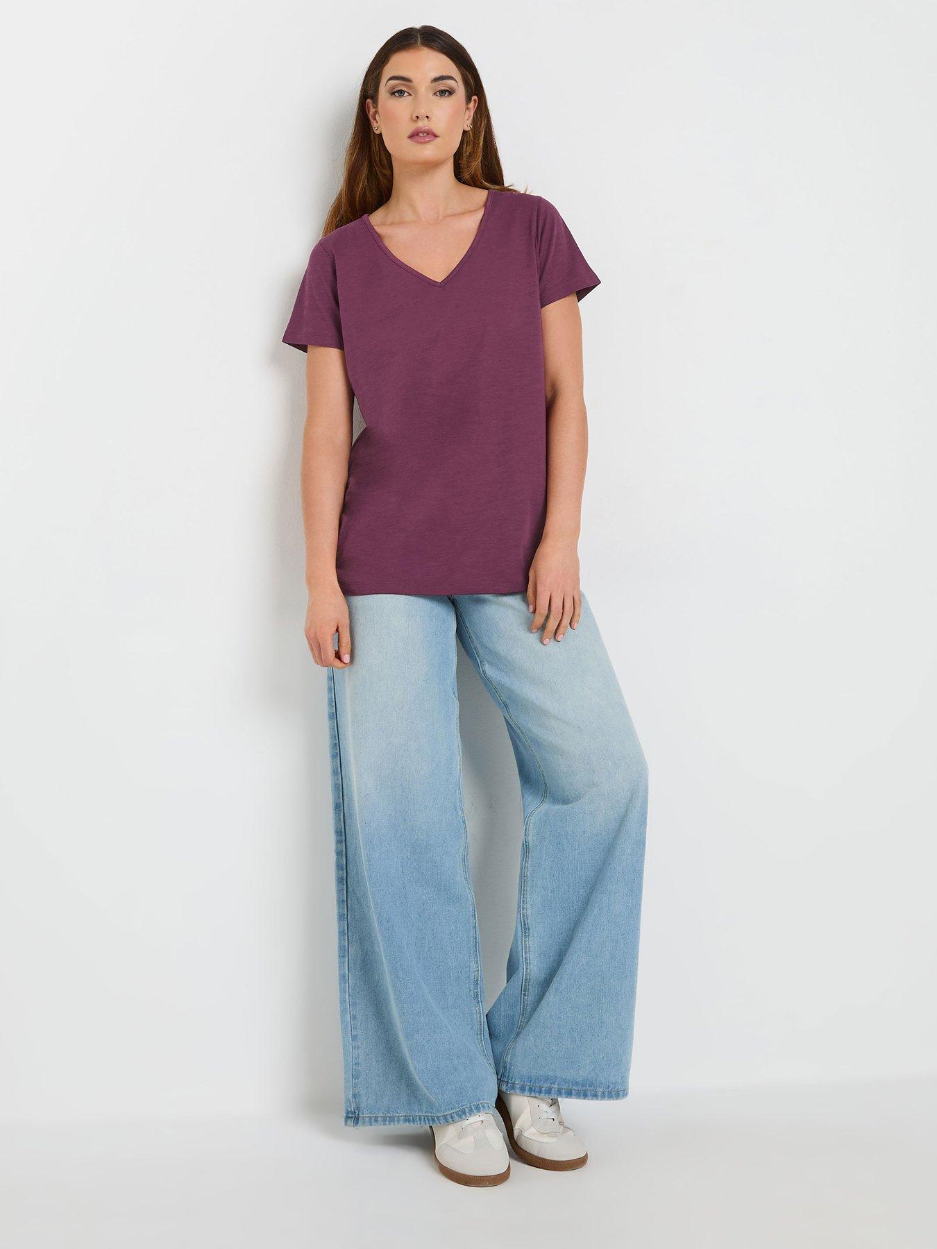Image 3 of 6 of Long Tall Sally Tall 2 Pack V-neck T-shirt