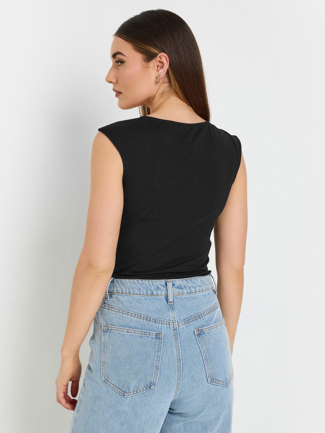  image of long-tall-sally-tall-2-pack-sleeveless-square-neck-bodysuit