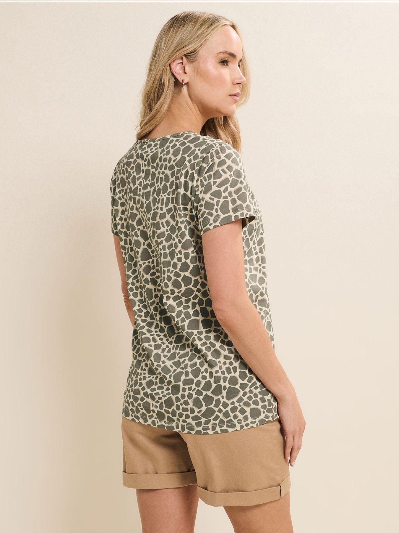  image of long-tall-sally-tall-animal-print-t-shirt-grey