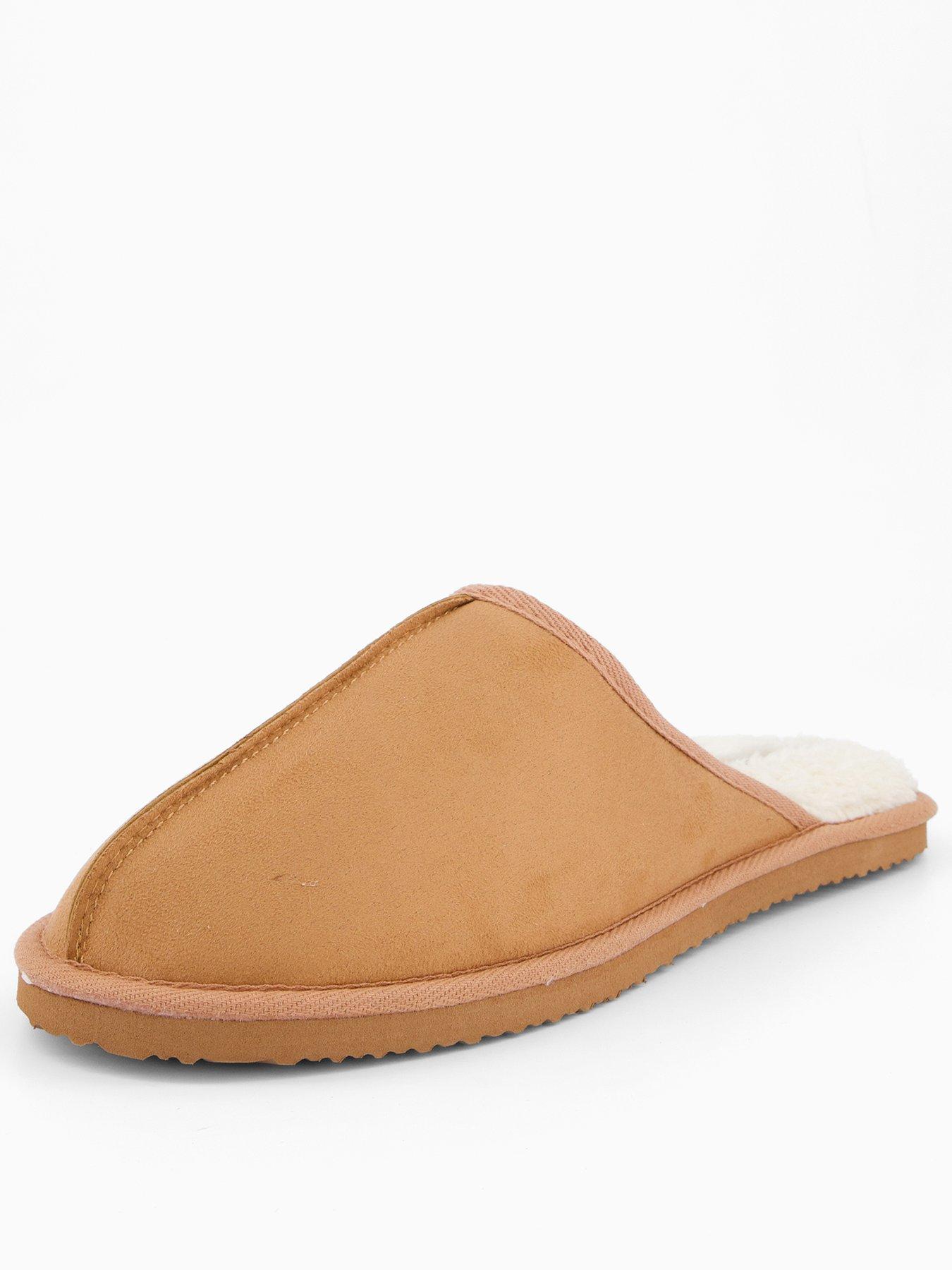  image of jack-jones-microfibre-slipper-natural