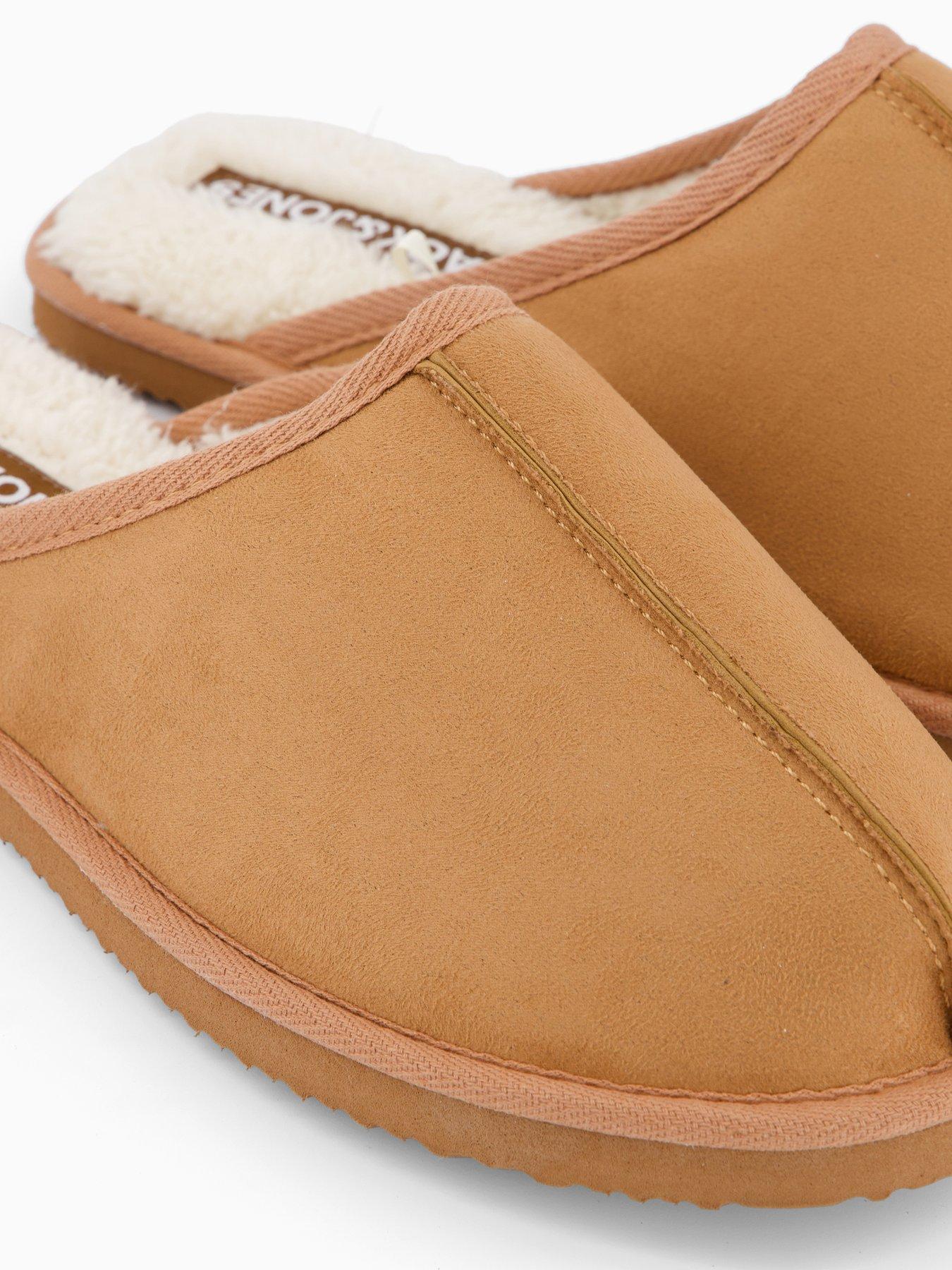  image of jack-jones-microfibre-slipper-natural