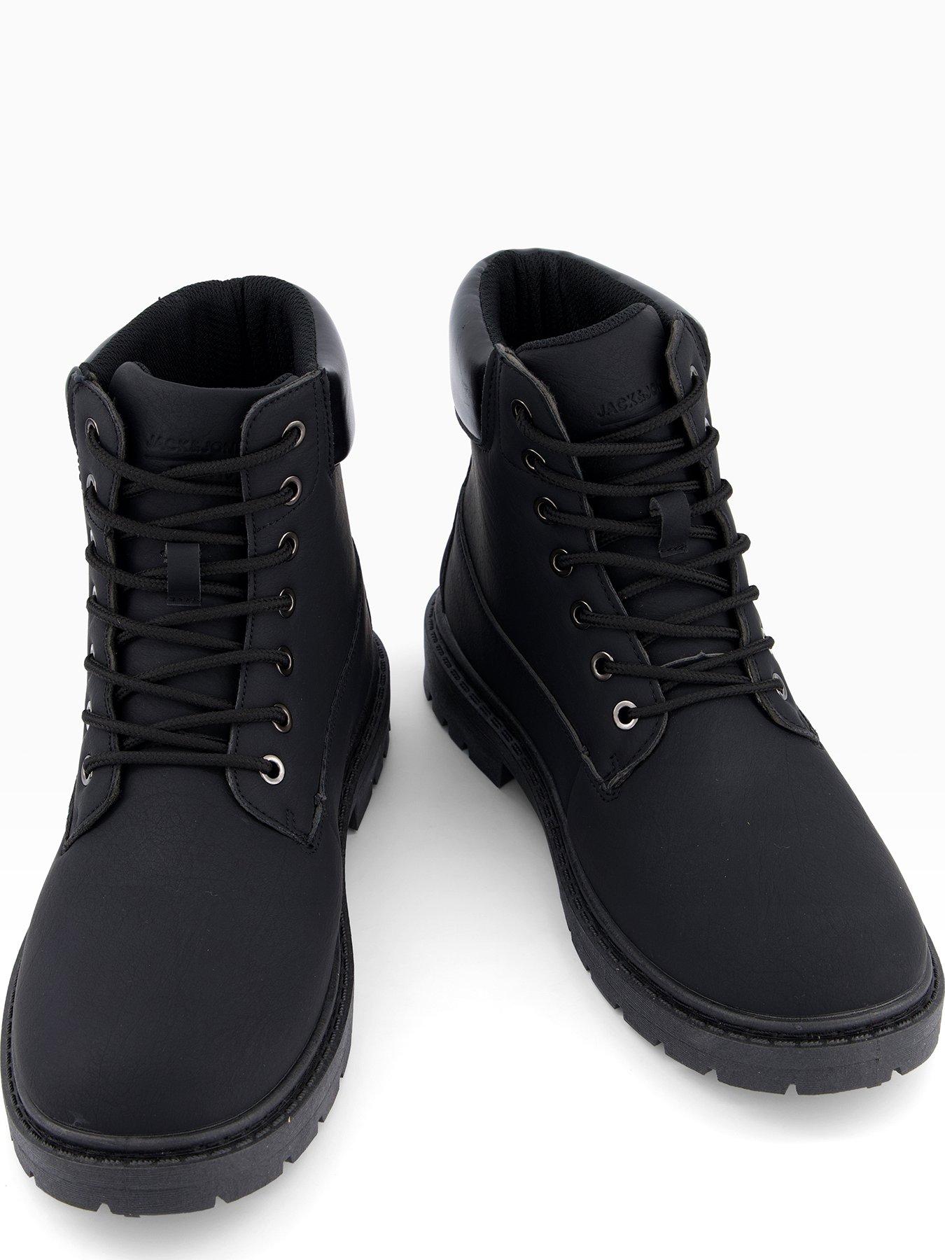 Image 3 of 7 of Jack & Jones Wainsworth Lace Up Hiker Boot - Dark Grey