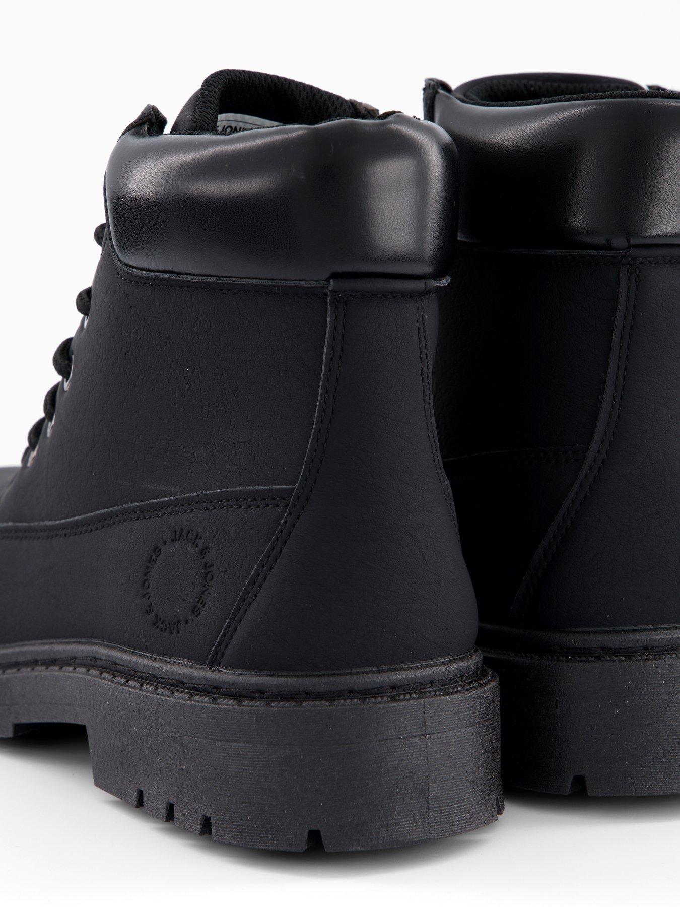 Image 5 of 7 of Jack & Jones Wainsworth Lace Up Hiker Boot - Dark Grey