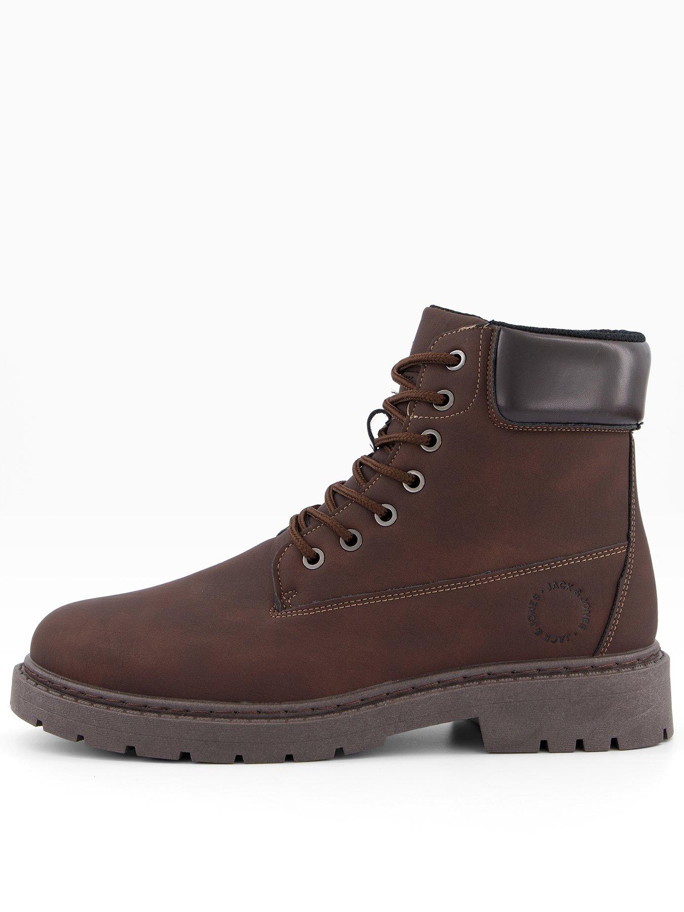  image of jack-jones-wainsworth-lace-up-hiker-boots-brown