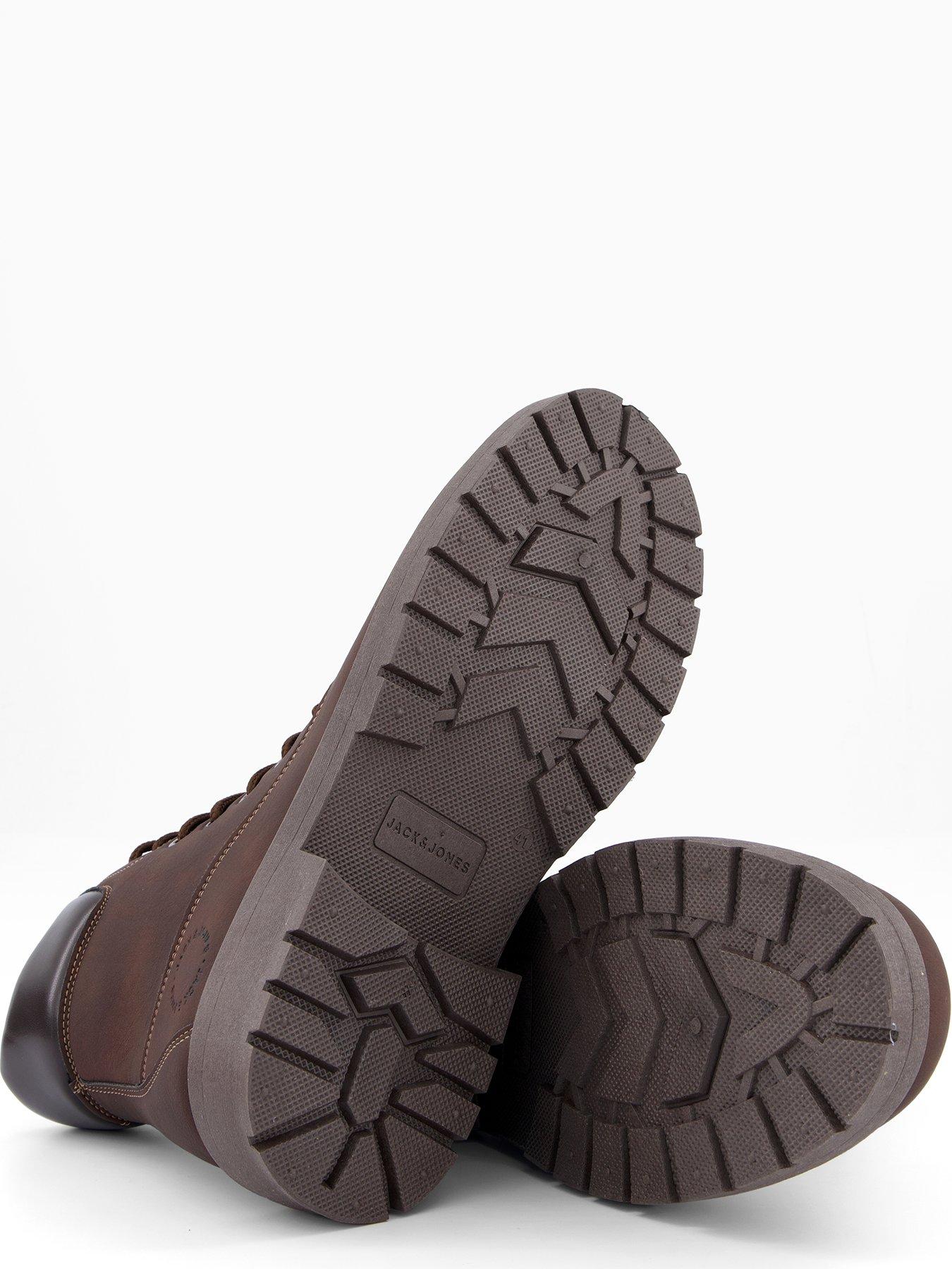  image of jack-jones-wainsworth-lace-up-hiker-boots-brown