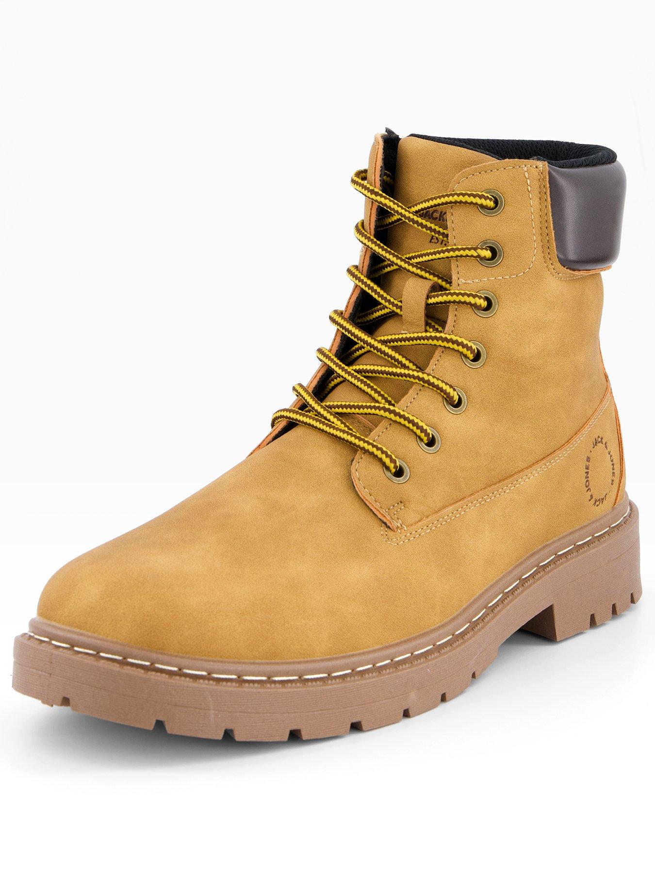 Image 2 of 7 of Jack & Jones Wainsworth Lace Up Hiker Boots - Brown