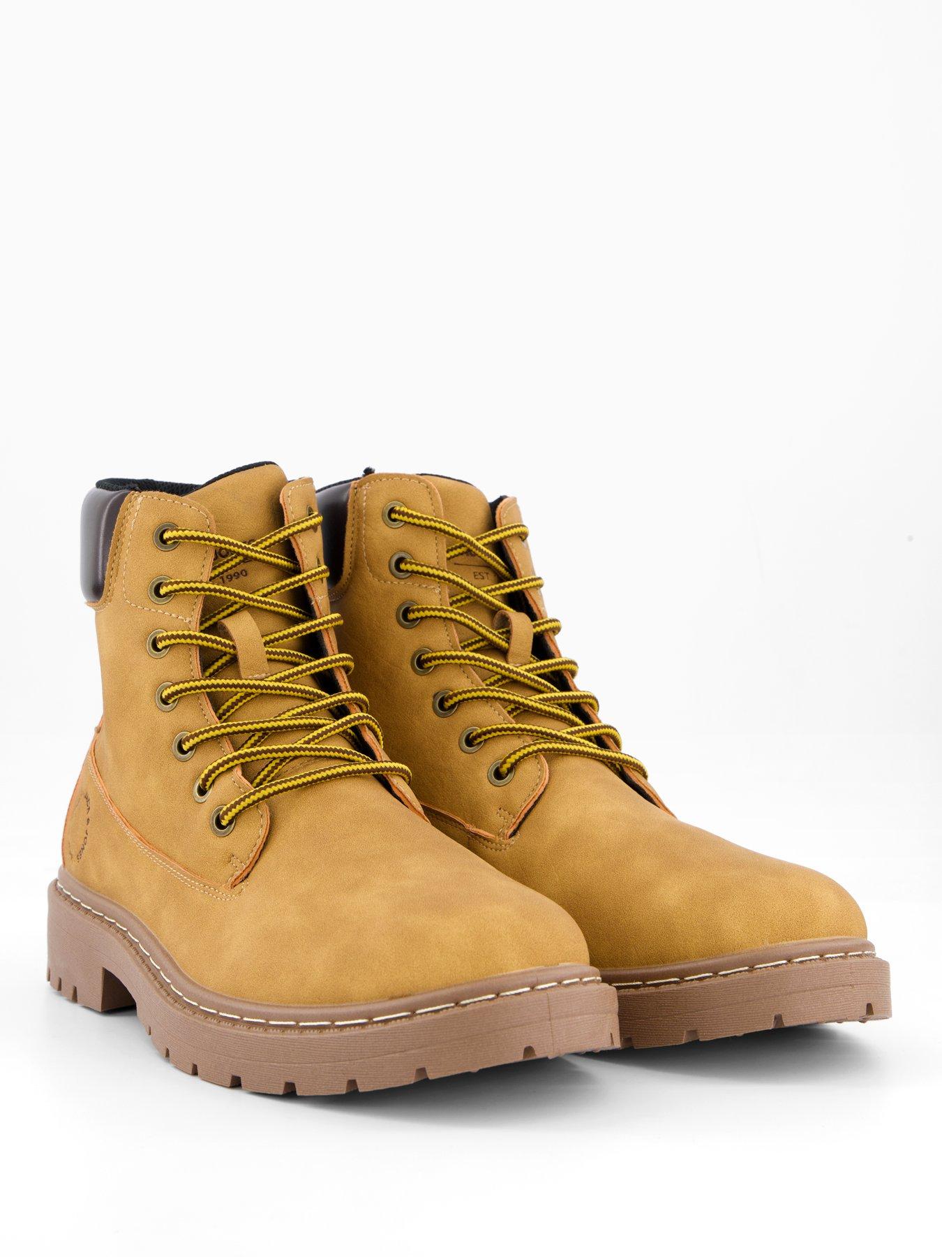 Image 6 of 7 of Jack & Jones Wainsworth Lace Up Hiker Boots - Brown