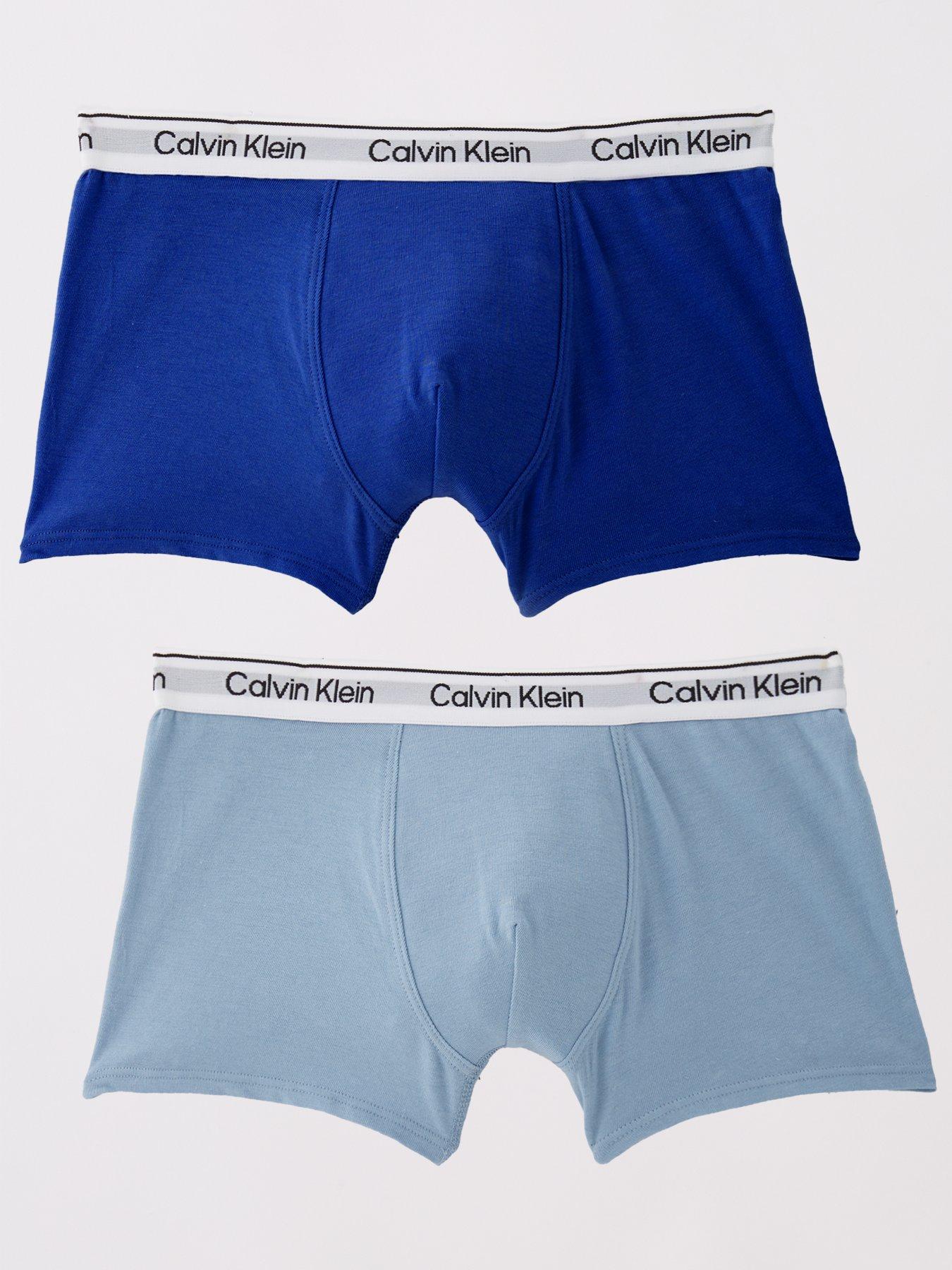 Calvin Klein Boys 2 Pack Trunks - Blue