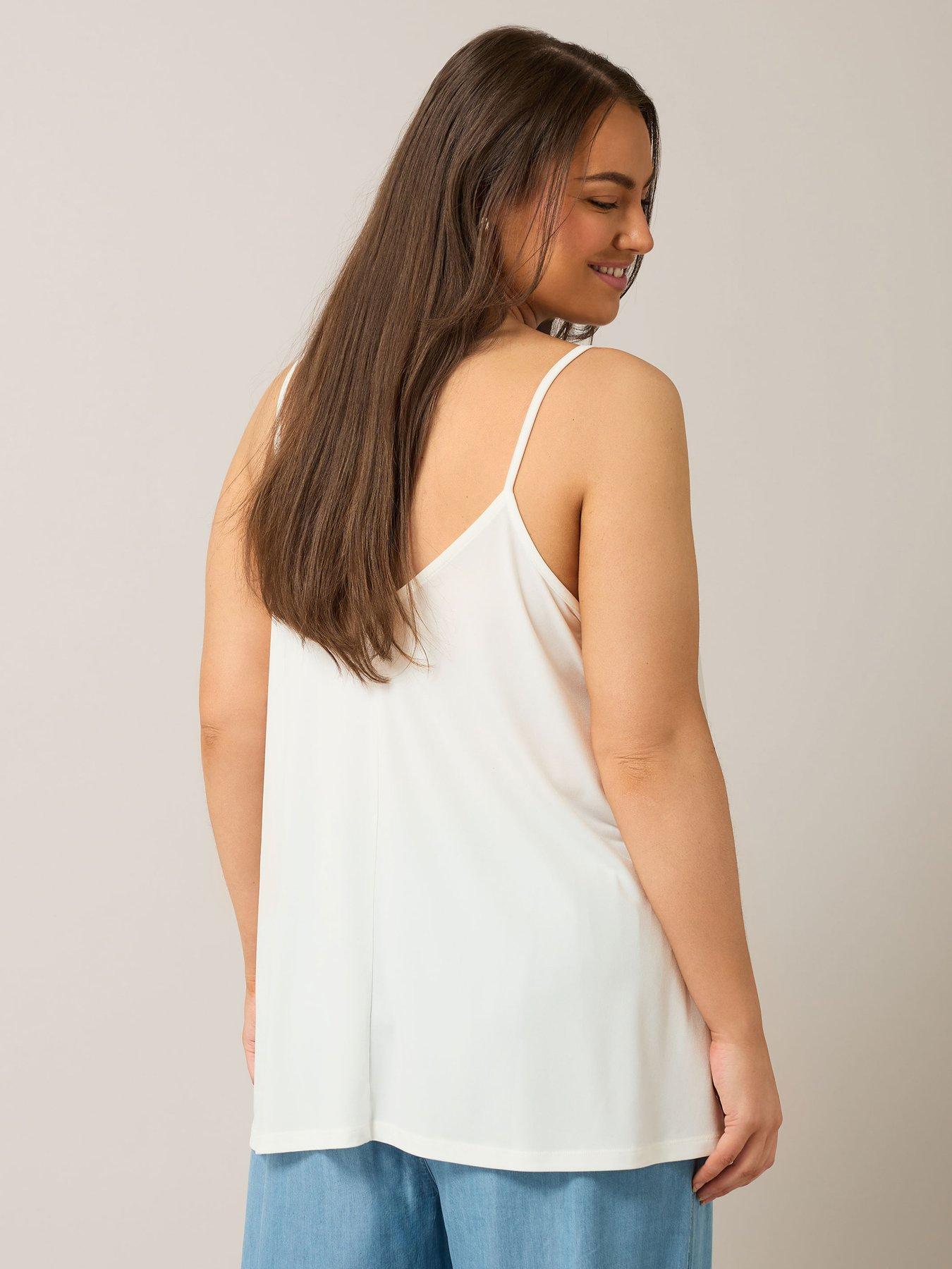 image of evans-lace-trim-vest-ivory