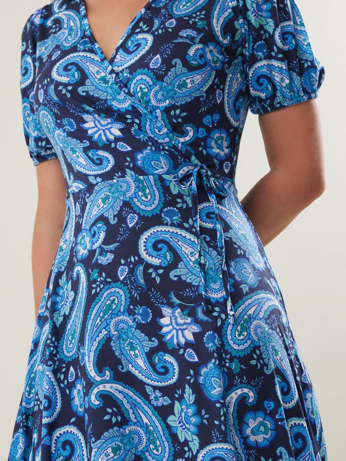  image of long-tall-sally-wrap-maxi-dress-blue