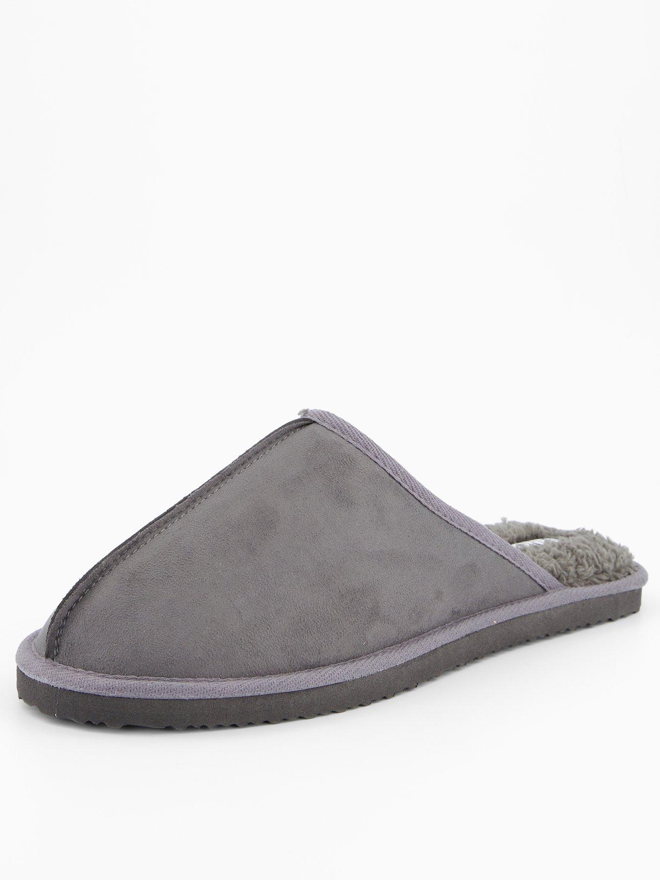  image of jack-jones-microfibre-slipper-grey