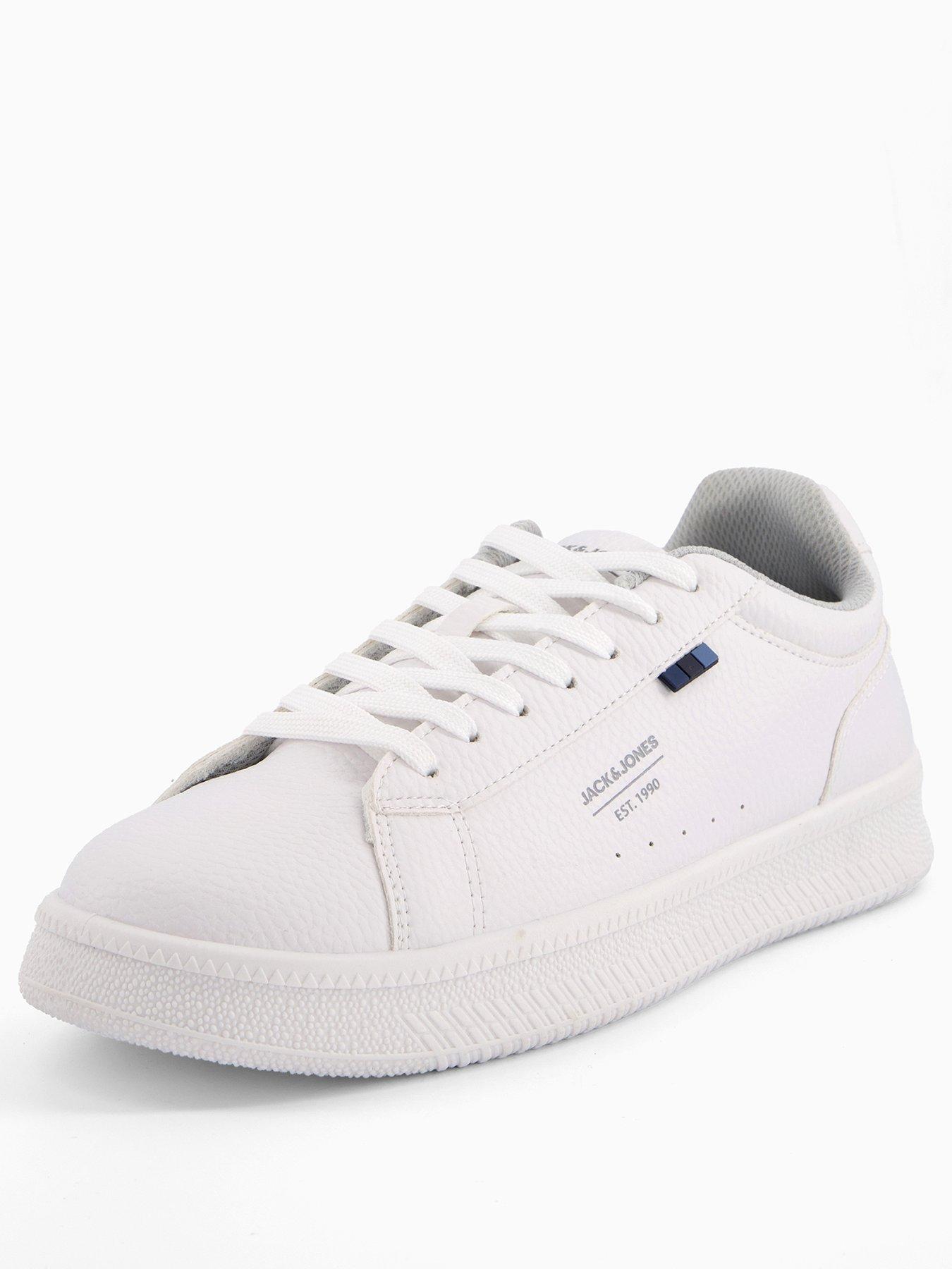 Image 2 of 7 of Jack & Jones Haven Tumble And Nubuck Trainer - White