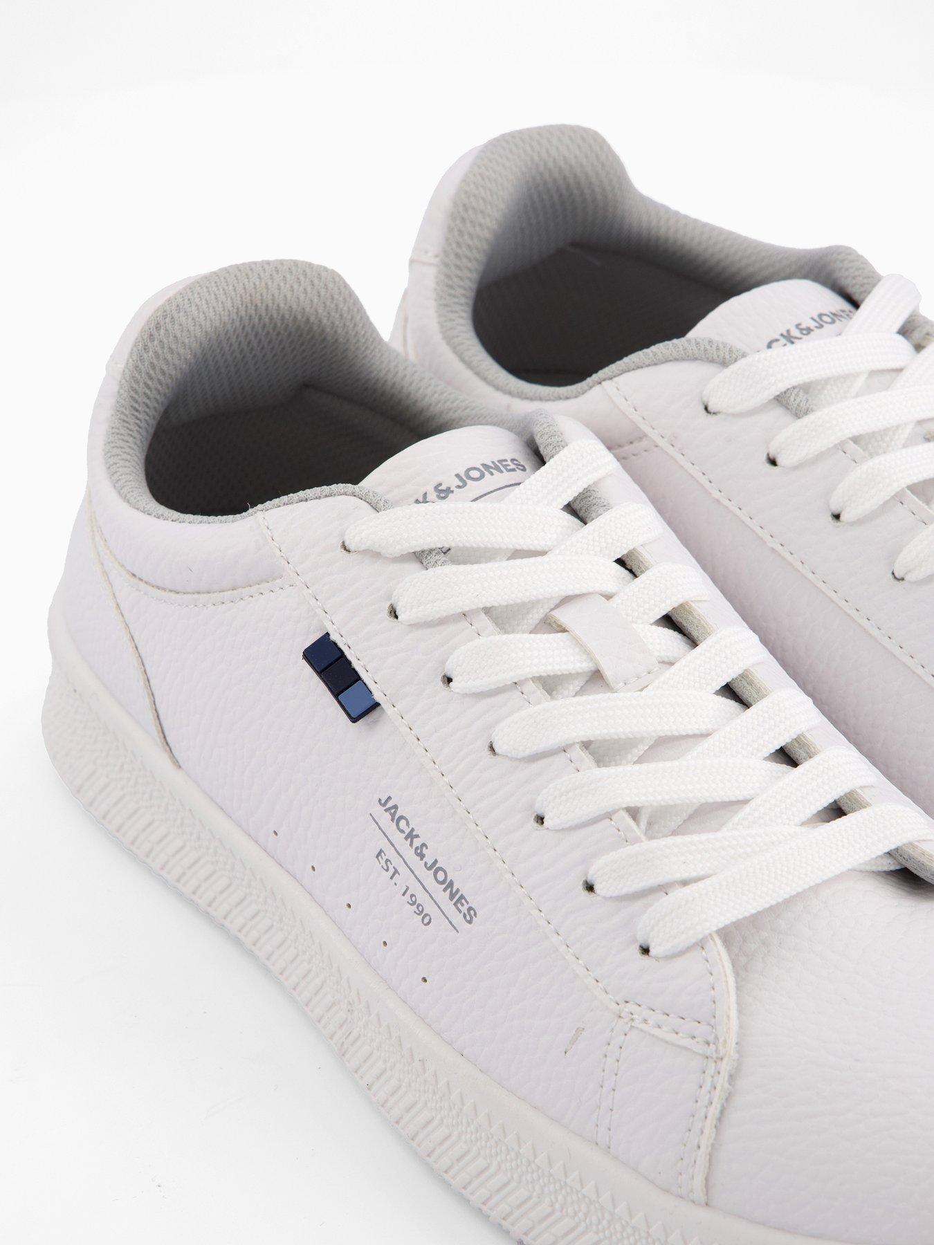 Image 5 of 7 of Jack & Jones Haven Tumble And Nubuck Trainer - White