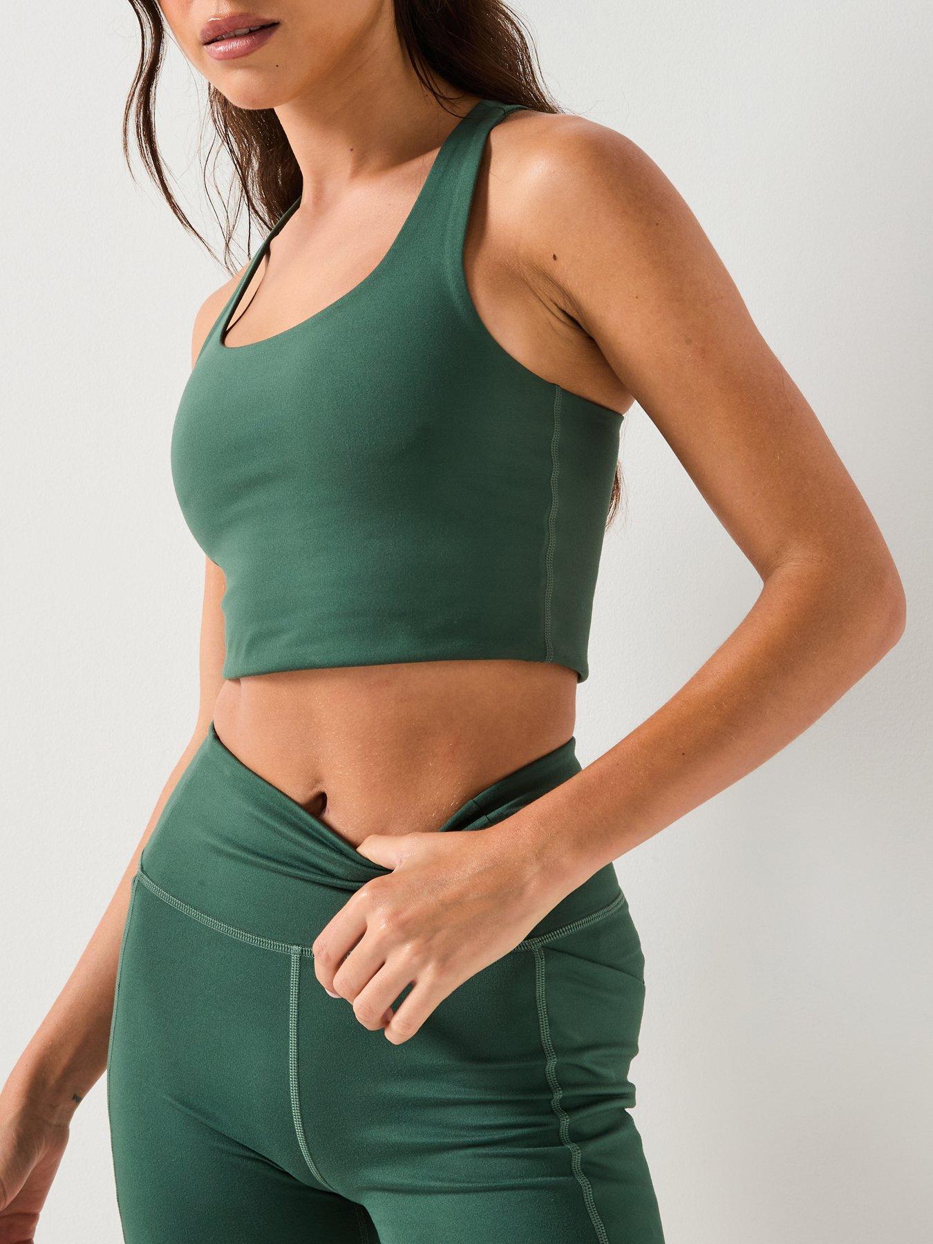  image of girlfriend-collective-womens-training-paloma-bra-green