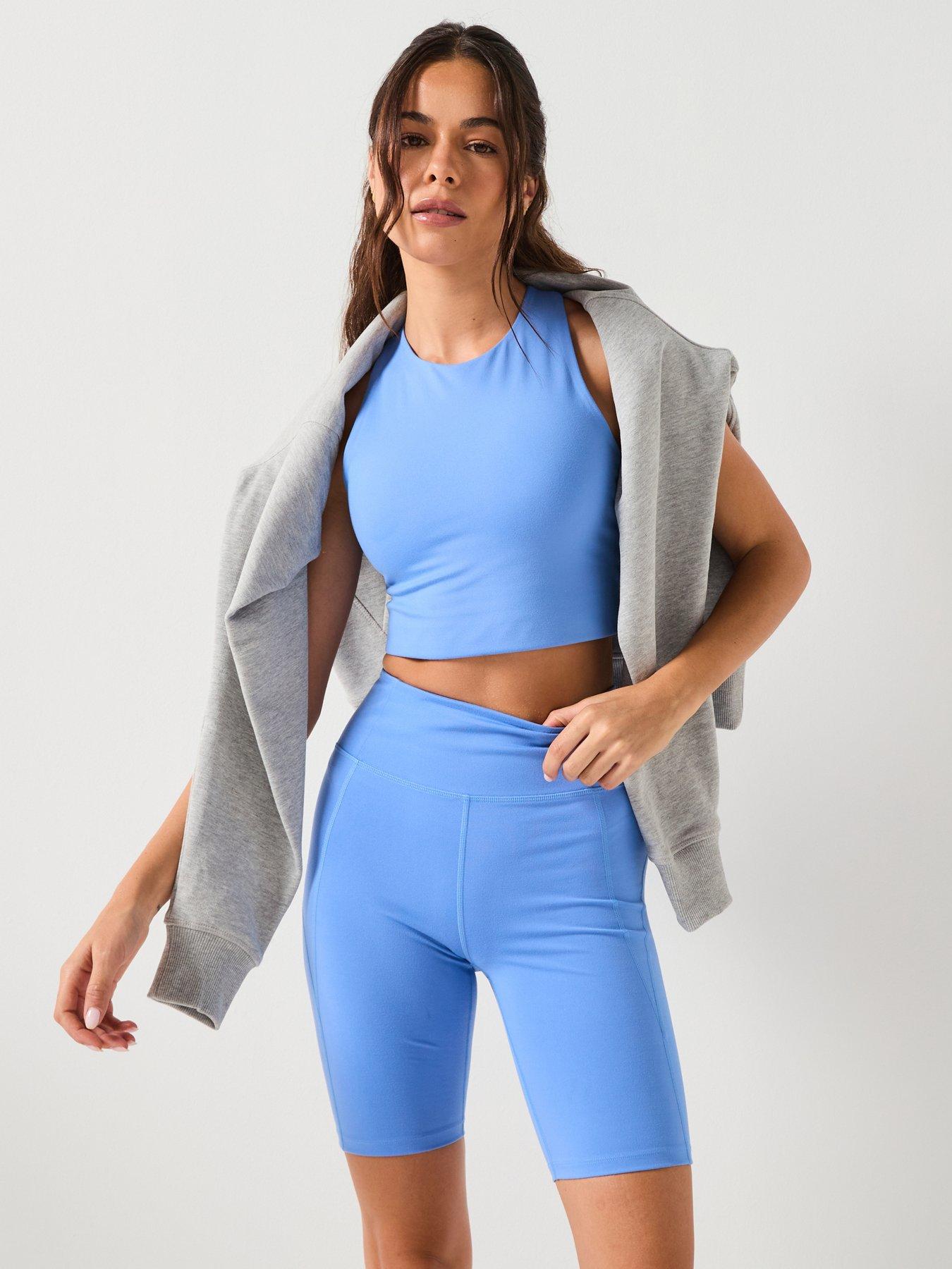 Girlfriend Collective Womens Training Dylan Bra - Blue