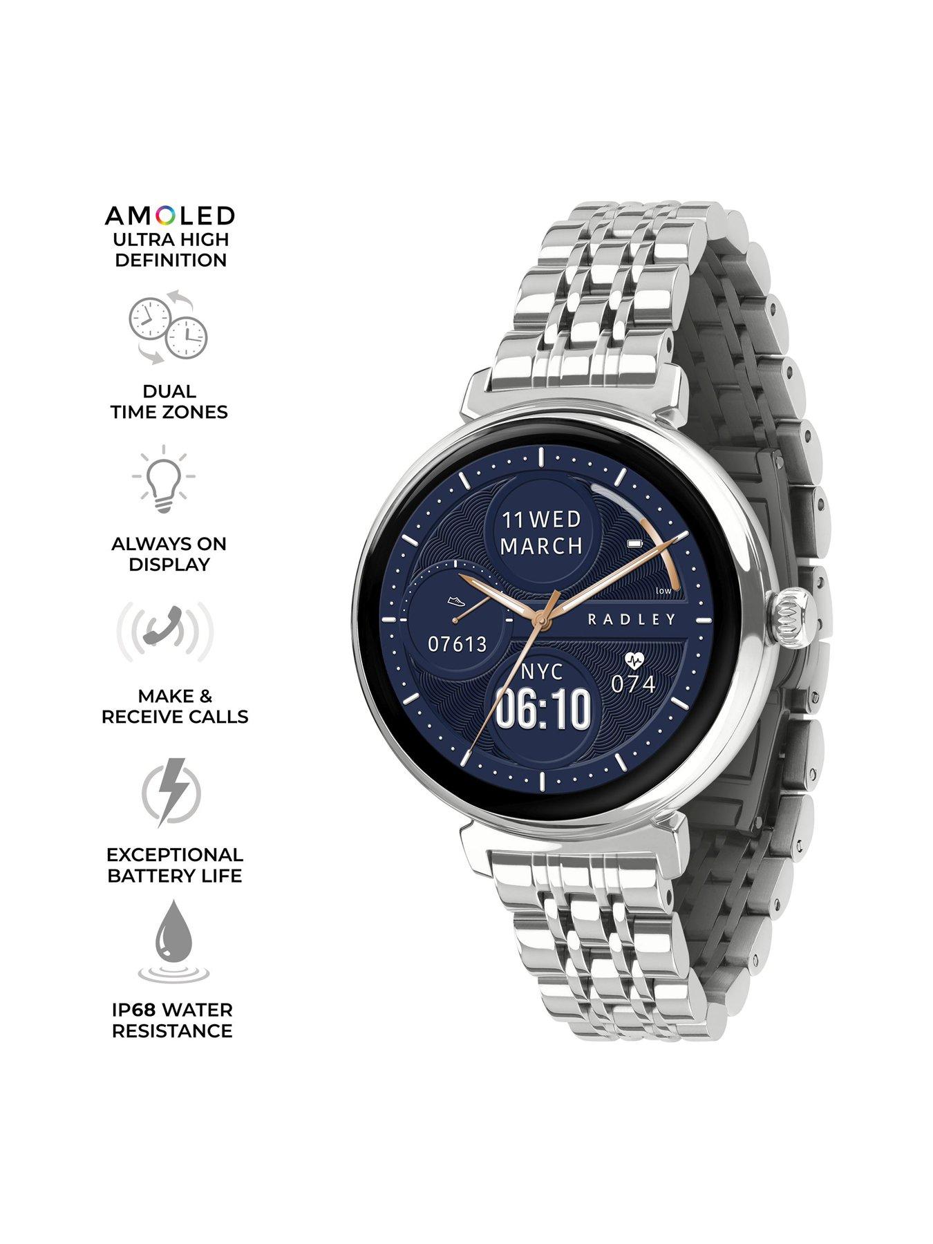  image of radley-smart-series-48-amoled-silver-smart-watch