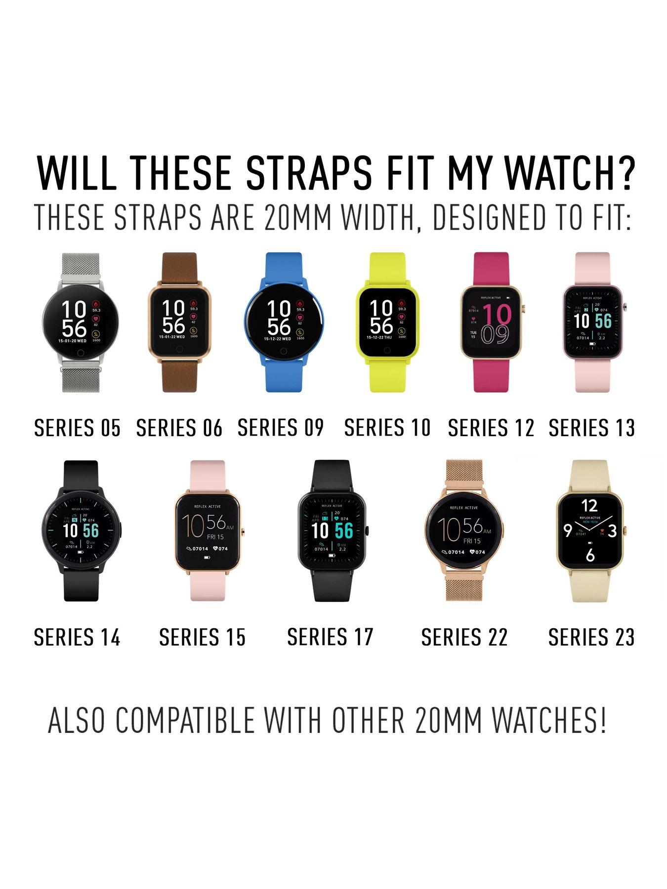 Image 3 of 5 of Reflex Active Interchangeable Smart Watch Strap Set