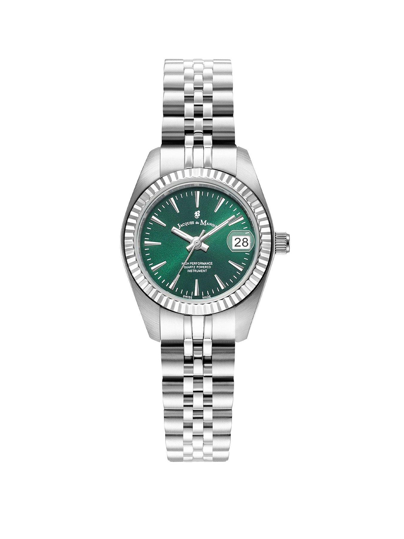 Jacques Du Manoir Swiss-made Ladies Inspiration Classic Silver Plated Watch