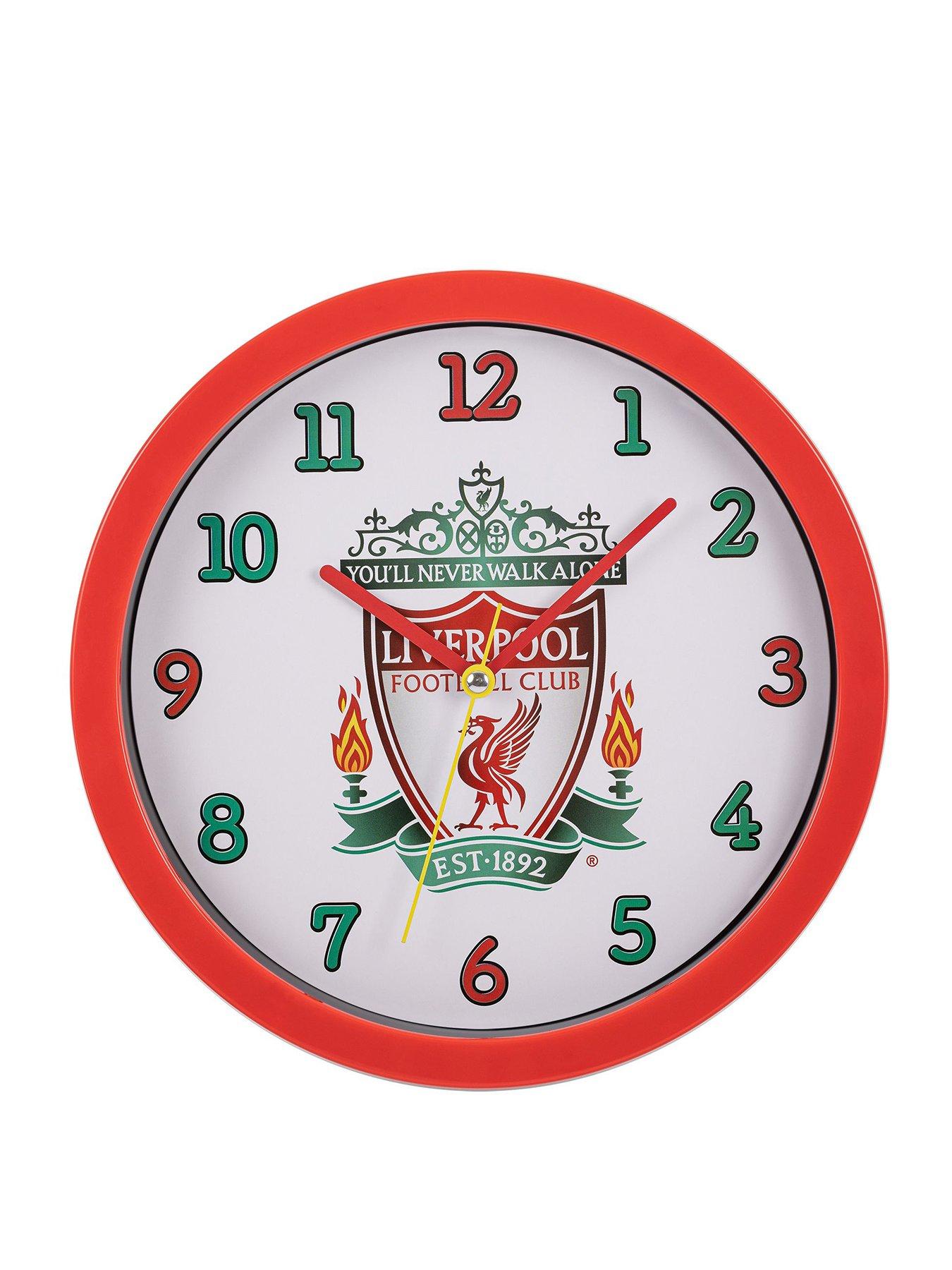  image of liverpool-fc-official-liverpool-football-club-red-wall-clock-lfc3000
