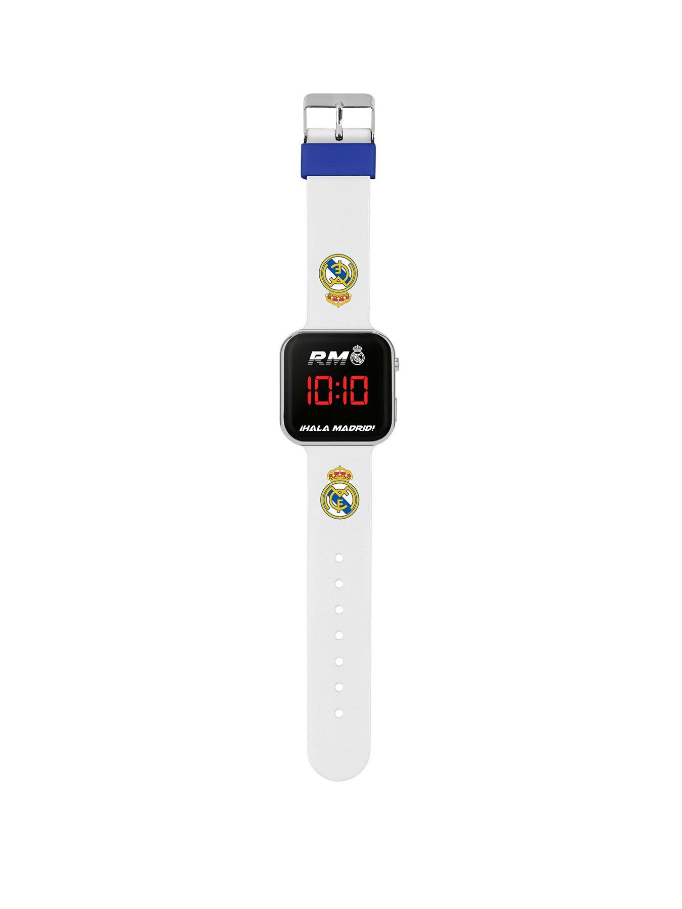  image of real-madrid-official-real-madrid-fc-printed-strap-led-watch