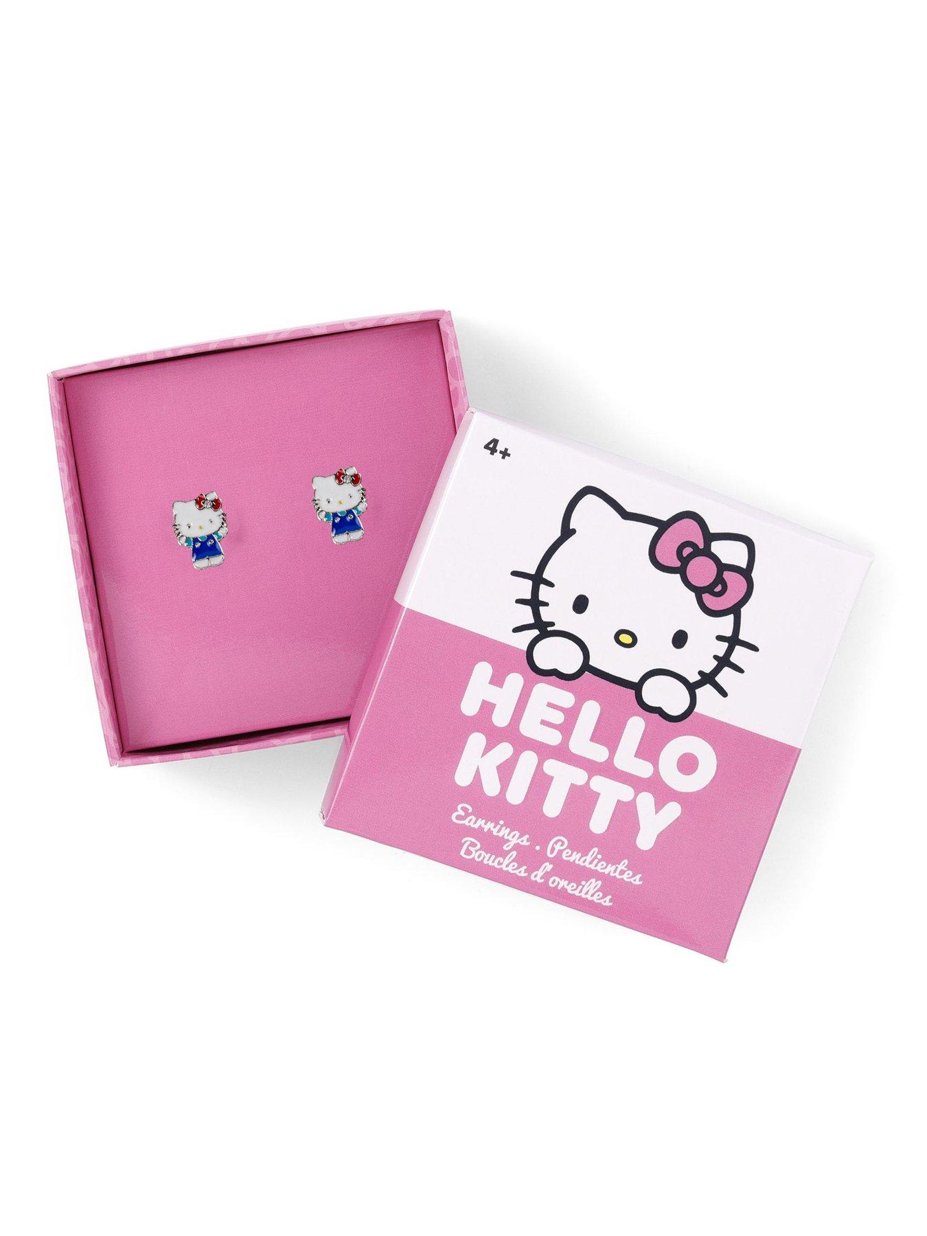  image of hello-kitty-sterling-silver-silhouette-stud-earrings